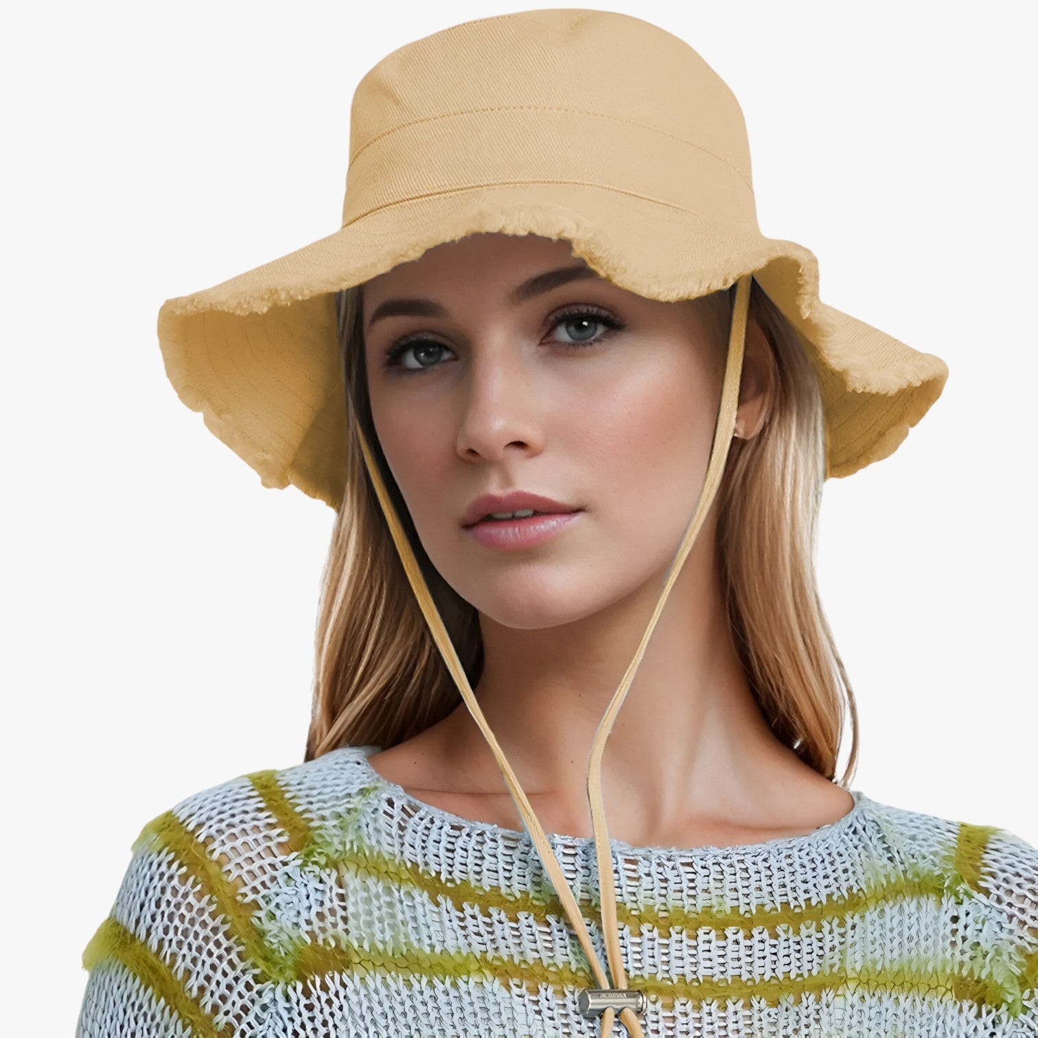Nadine | Damernes Denim Hat - Solbeskyttende, Justerbar og Perfekt til Udendørsbrug - - women's fashion - {{ product_tags }