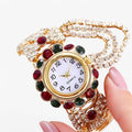 Iris | Orologio al quarzo con strass e cinturino in acciaio