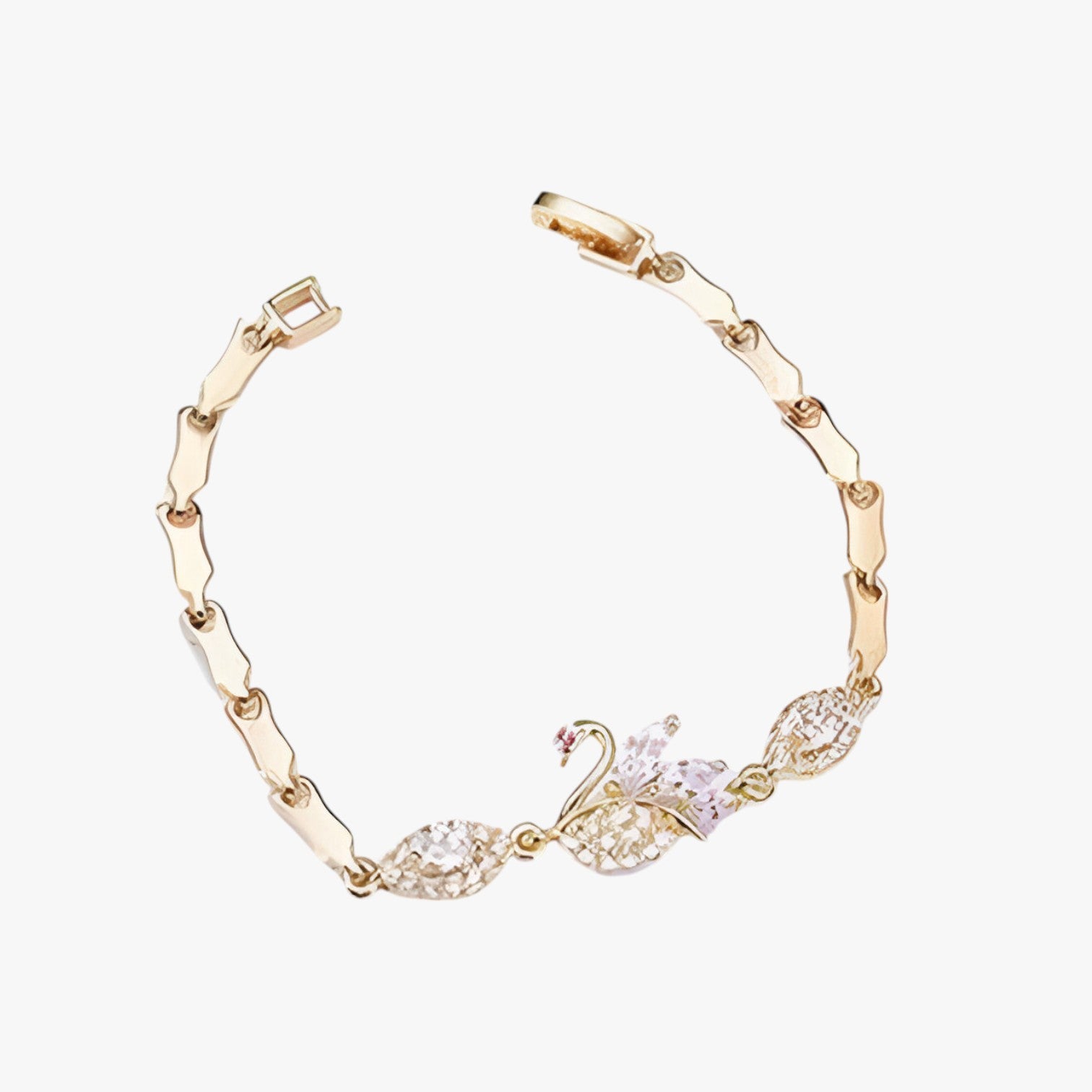 Esmeralda | Elegant Armbånd til Kvinder med Svanen i Zircon i Klassisk Stil Guld - - watches - {{ product_tags }