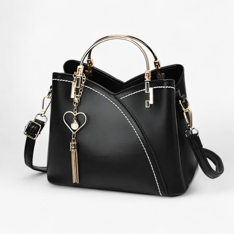 Loisa | Elegant og alsidig læder-crossbody taske til damer i trendy farver - Sort - bags - {{ product_tags }