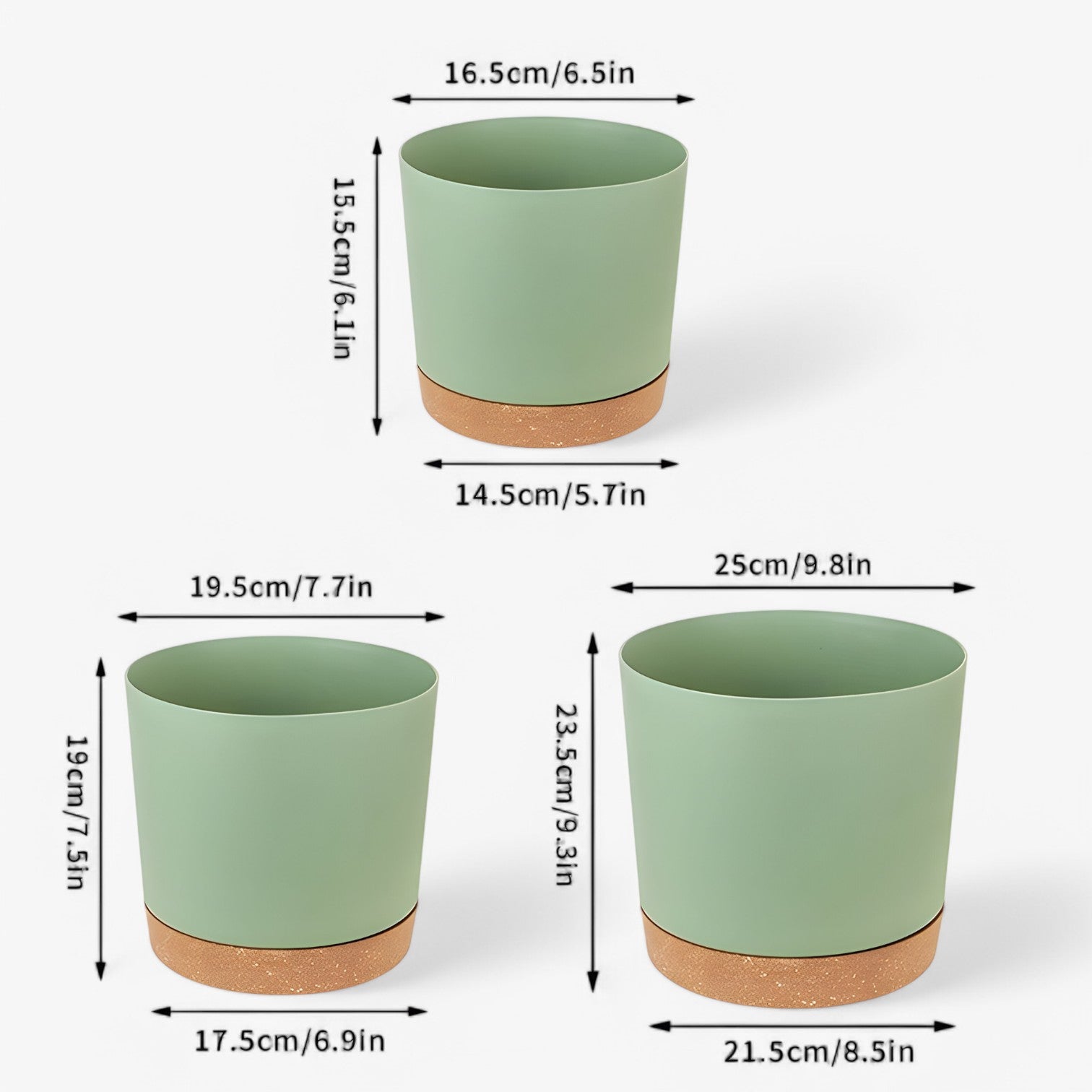 Amancio | Stilsikker plastikkrukke – med dræning for sund vækst - - house & garden - {{ product_tags }