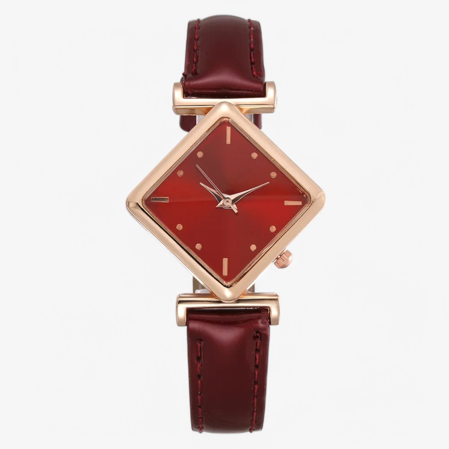 Aileen | Luksus Læderur – Tidlos Elegance & Komfort - Rød - watches - {{ product_tags }
