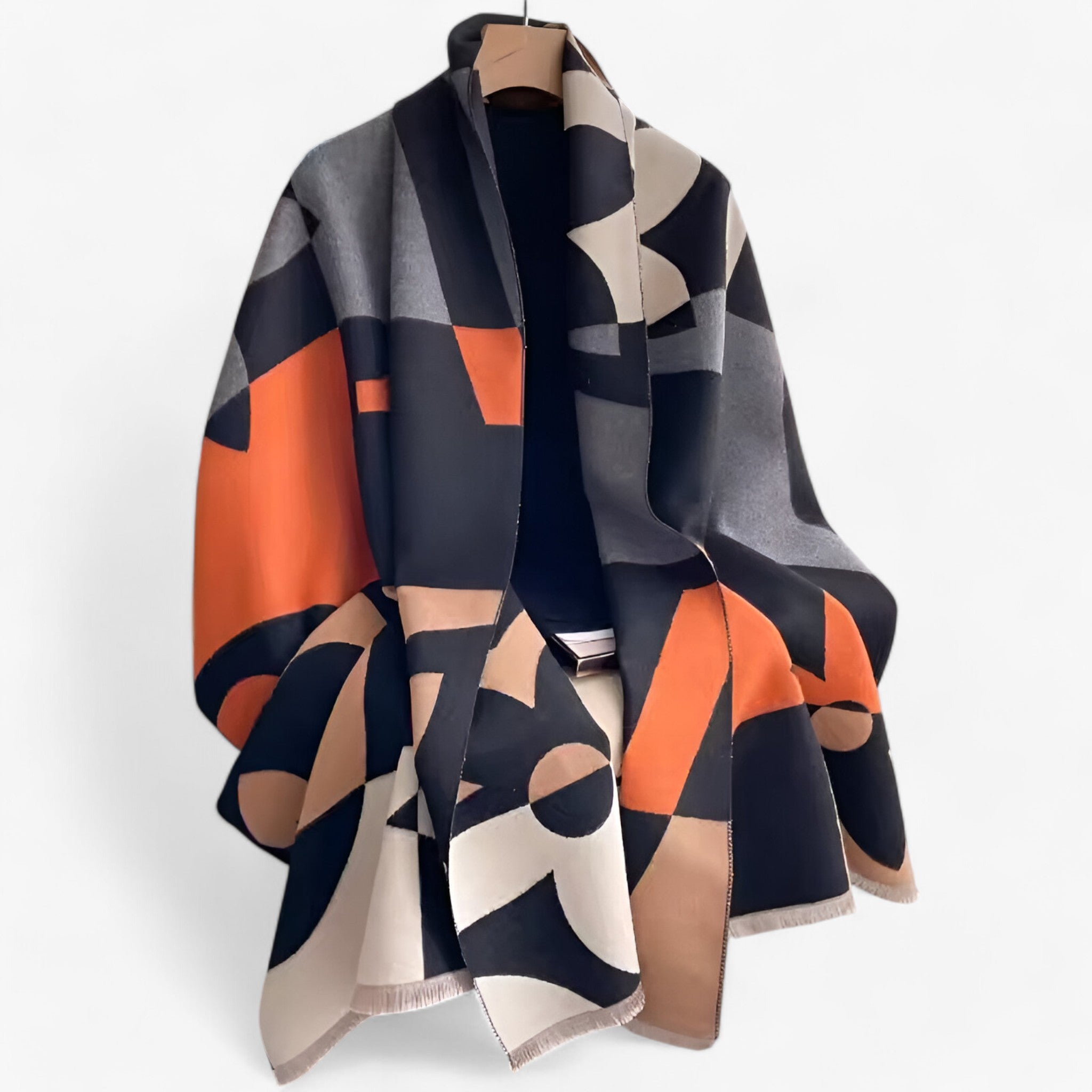 Livia | pashmina-sjal med blomsterprint – luksuriøs varme til efteråret og vinteren