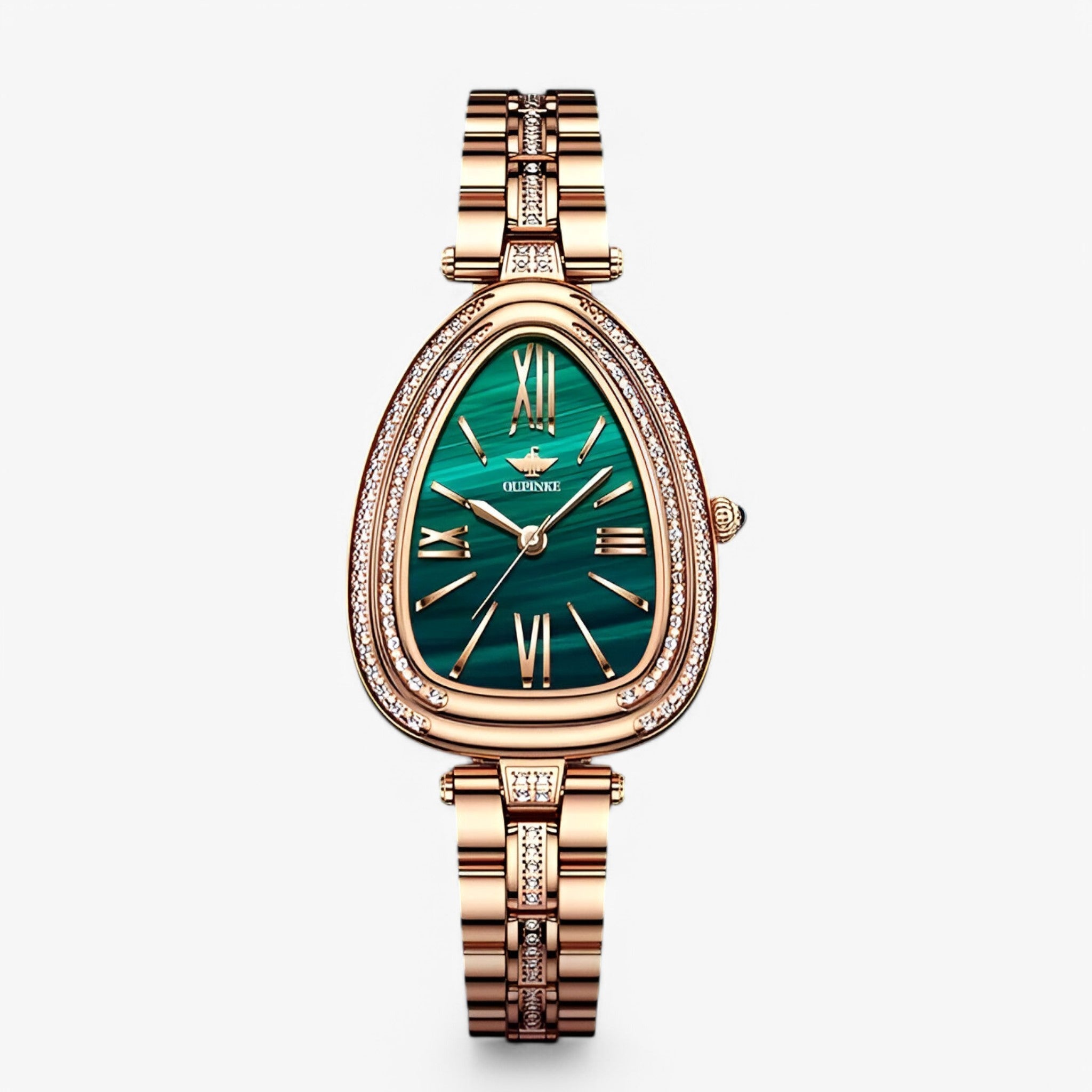 Freya | Luksus dameur med diamanter - Grøn - watches - {{ product_tags }