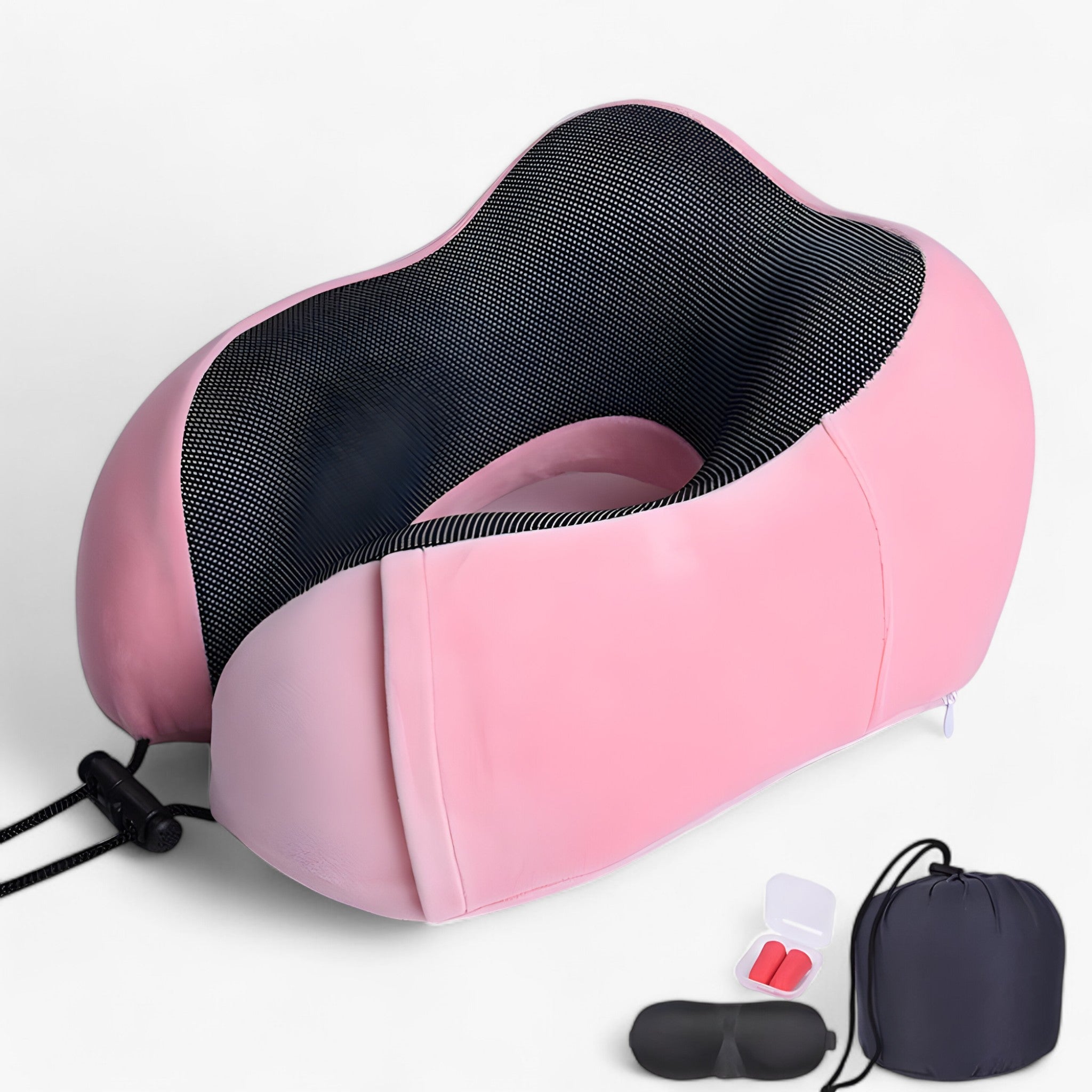CloudRest | U-formet resehovedpude - memory skum til nakkestøtte - Rosa Kostume - other - {{ product_tags }