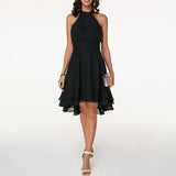 Elegant Midi Dress for Women with Light Ruffles