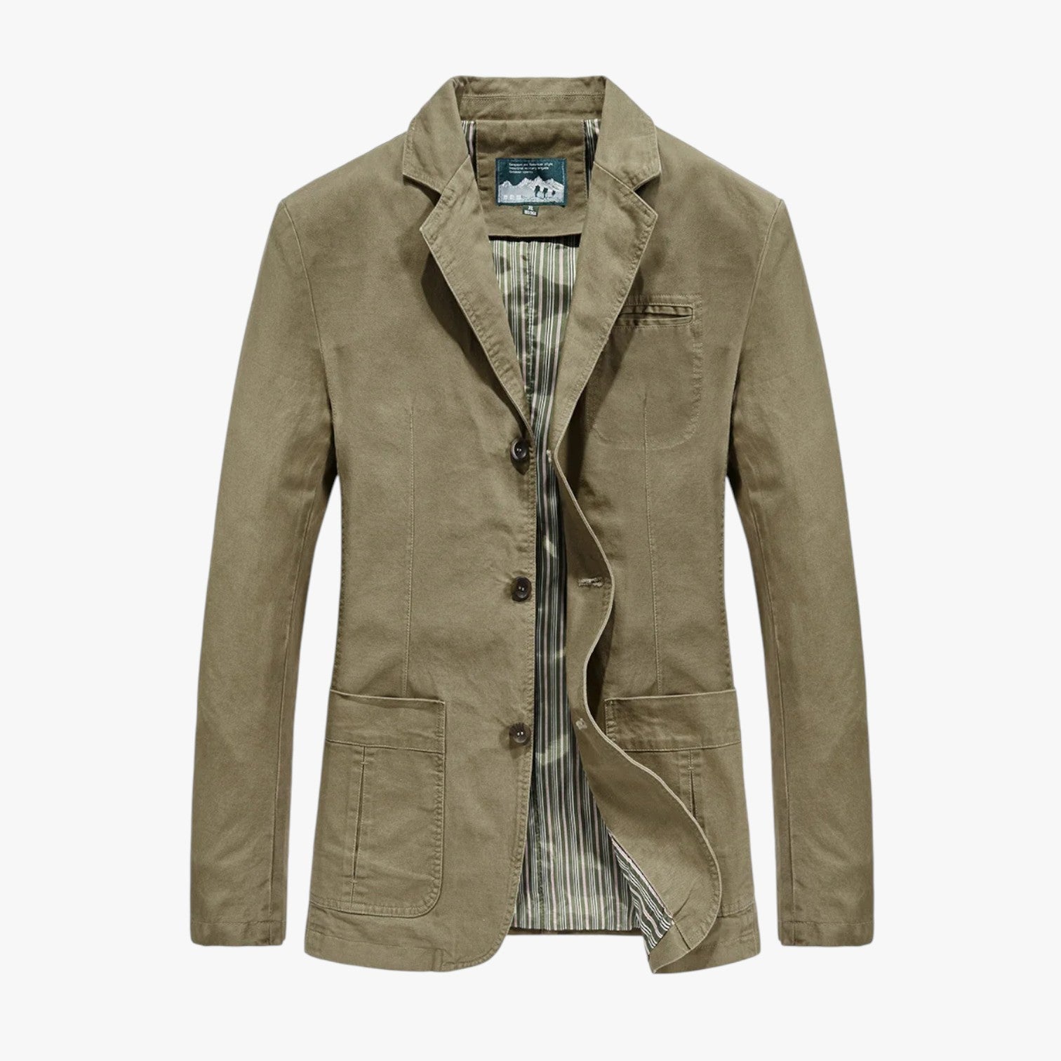 Ricardo | Bomberjakke i bomuld til mænd - Alsidig elegance til foråret og efteråret - beige - Ricardo | Bomberjakke i bomuld til mænd - Alsidig elegance til foråret og efteråret - €25 - {{ product_tags }