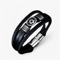 David | Stilig Flerlags Læderarmbånd med Magnetlukning