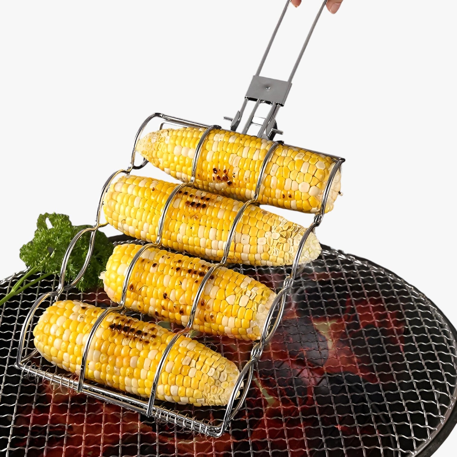 Zann | Sammenklappelig BBQ-majsgrill – Perfekt til madlavning og nem at tage med - - house & garden - {{ product_tags }