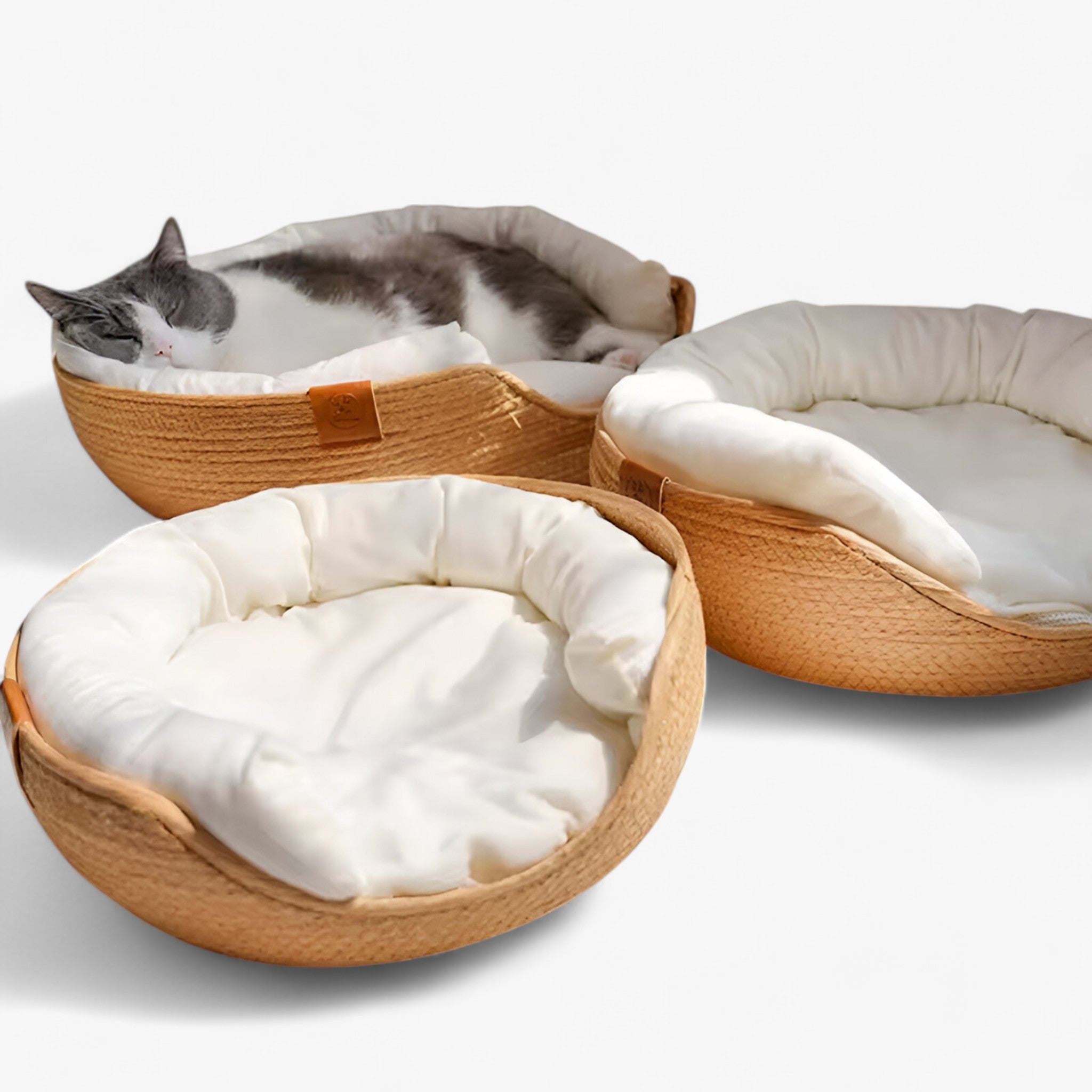 Luna Nest | Håndvævet Bambus Kæledyrsseng - - baby - {{ product_tags }
