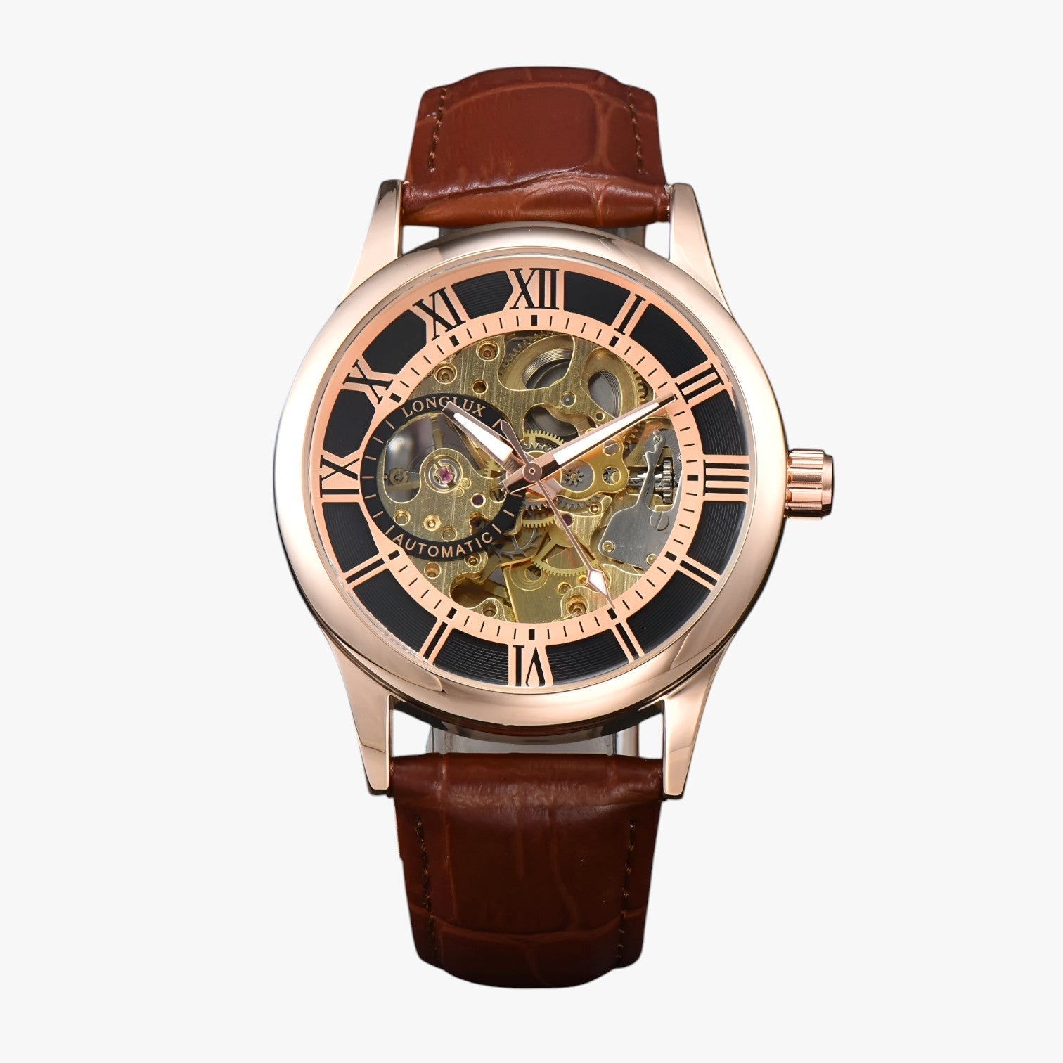Robert | Elegant vandtæt ur i læder - Rosa guld - watches - {{ product_tags }