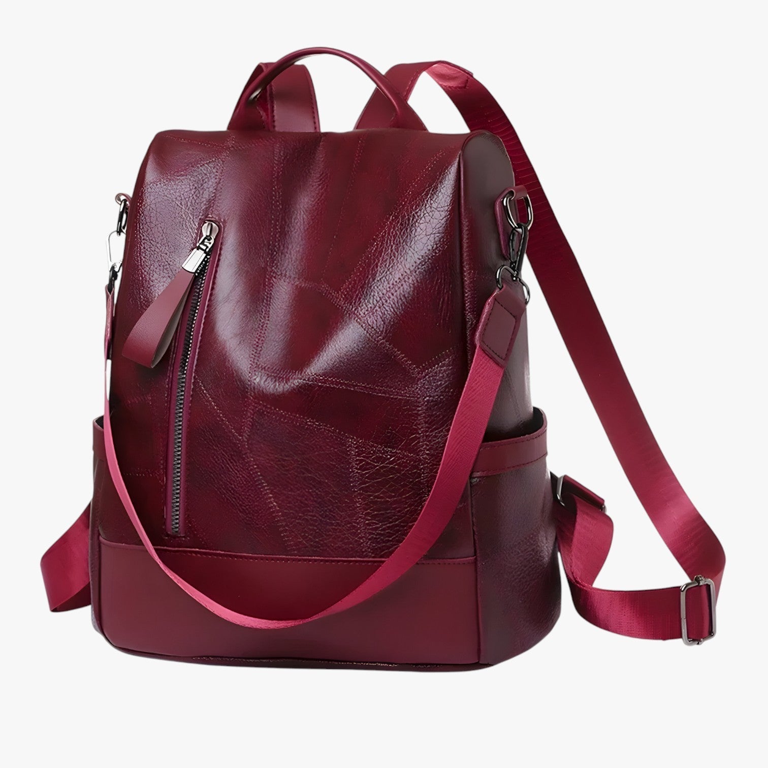 Celeste | Stilfuld vintage rygsæk – perfekt til skole og rejser - Rød - bags - {{ product_tags }