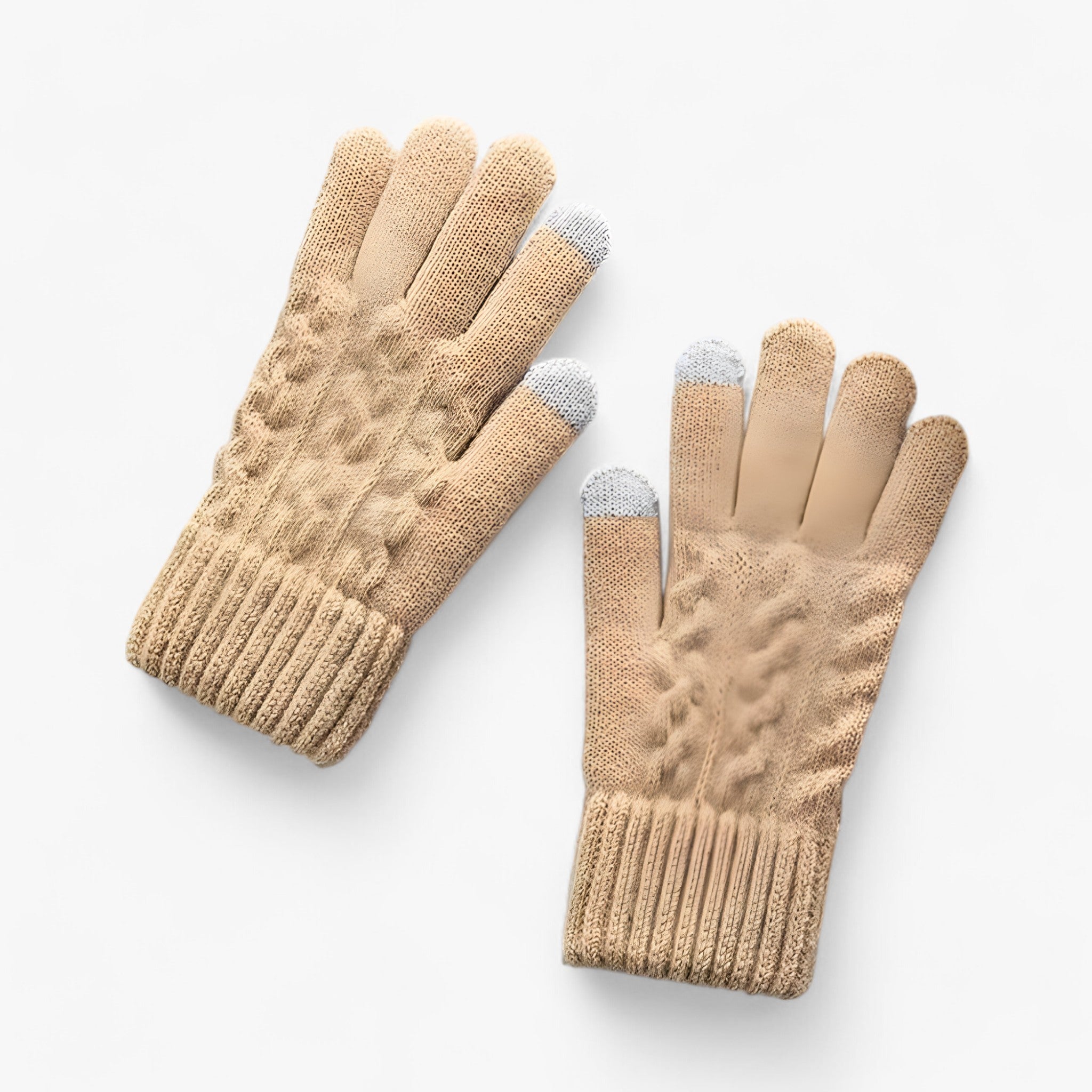 Termiske dameshandsker | Touchscreen-kompatible - Varme & Stilfulde - Beige - winter - {{ product_tags }
