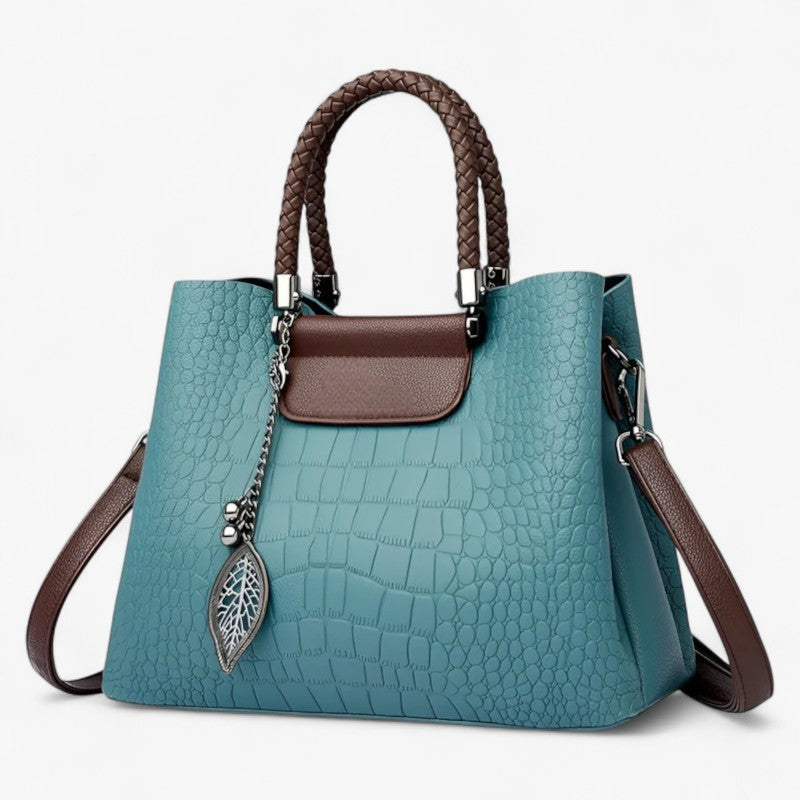 Margaret | Skuldertaske og crossbody taske i blødt læder - Himmelblå - bags - {{ product_tags }