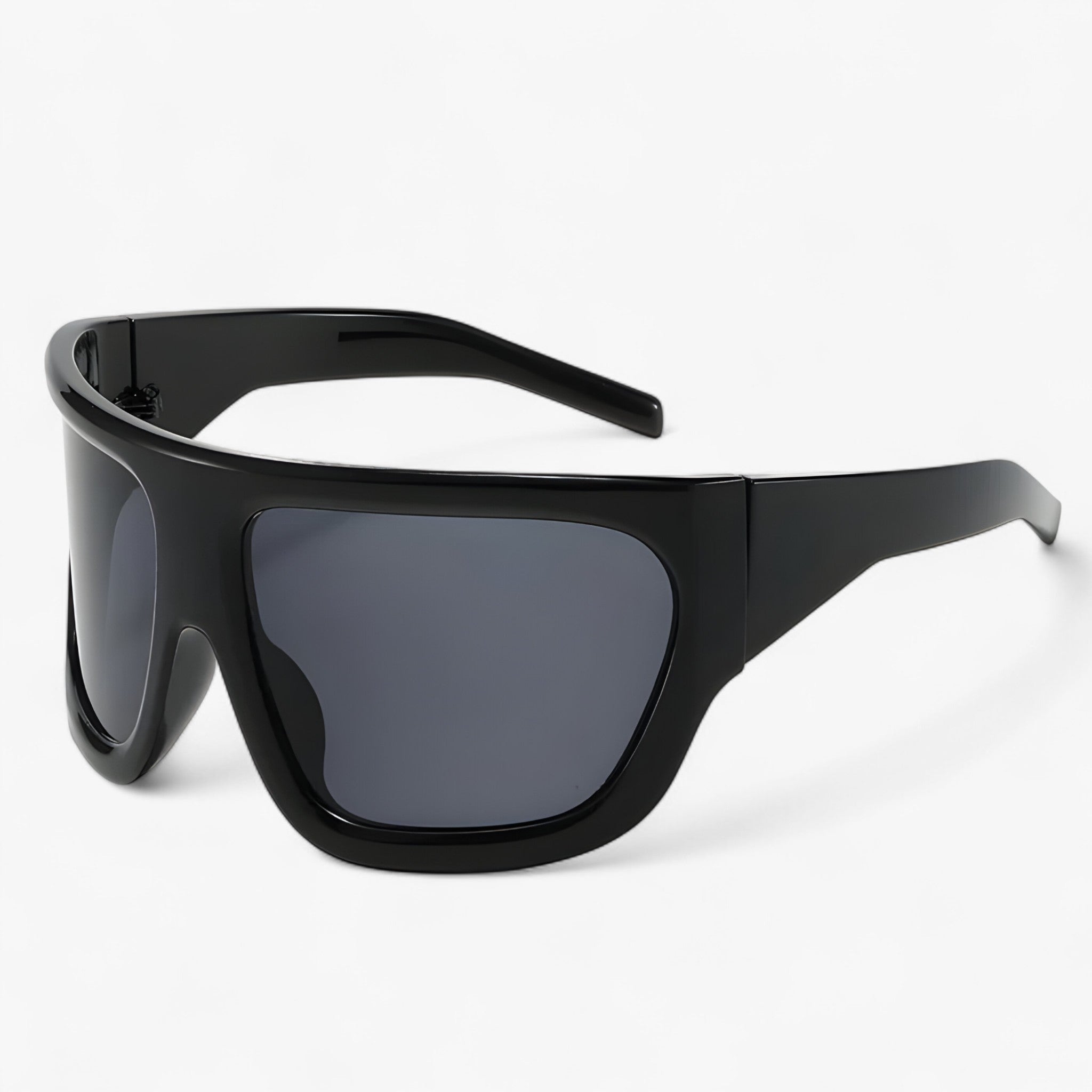 Ryder | Steampunk overdimensionerede sportssolbriller - Sort - men's fashion - {{ product_tags }