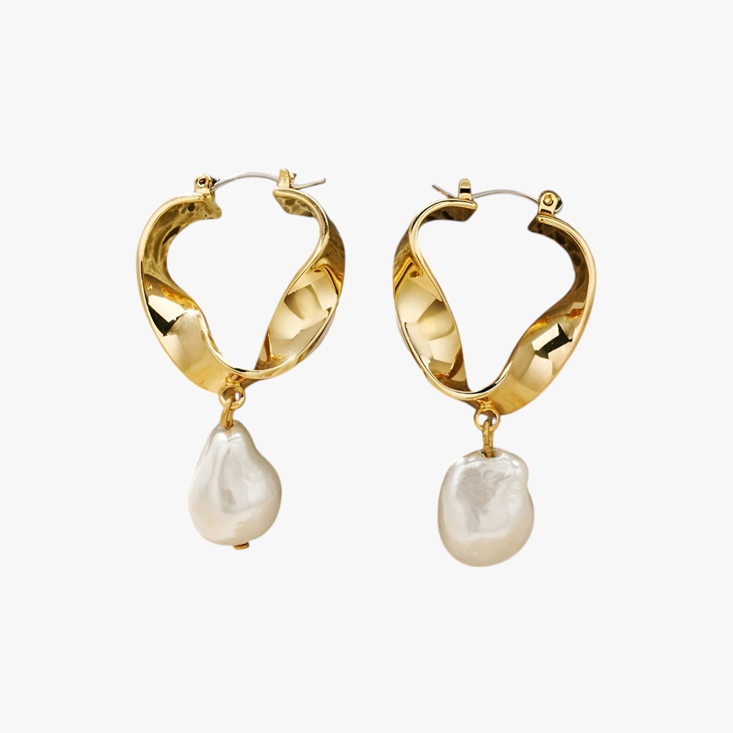 Audrey | Torque Øreringe - Bæredygtige & Stilfulde 18k Guld-Belagt - - other - {{ product_tags }