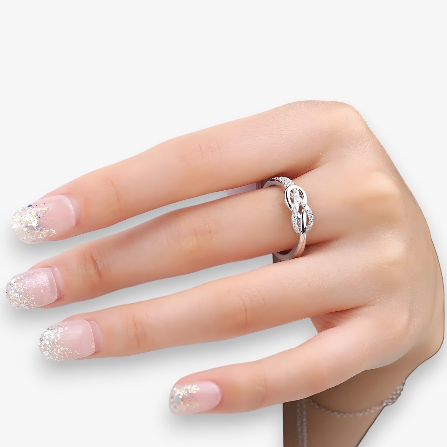 Stina | Uendelig Knude Ring – Tidsløs elegance i sterlingsølv - - watches - {{ product_tags }