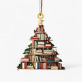 Bøgerelsker | Lampada a sospensione libri in acrilico 2D piatto - Decorazione natalizia creativa per casa e finestra