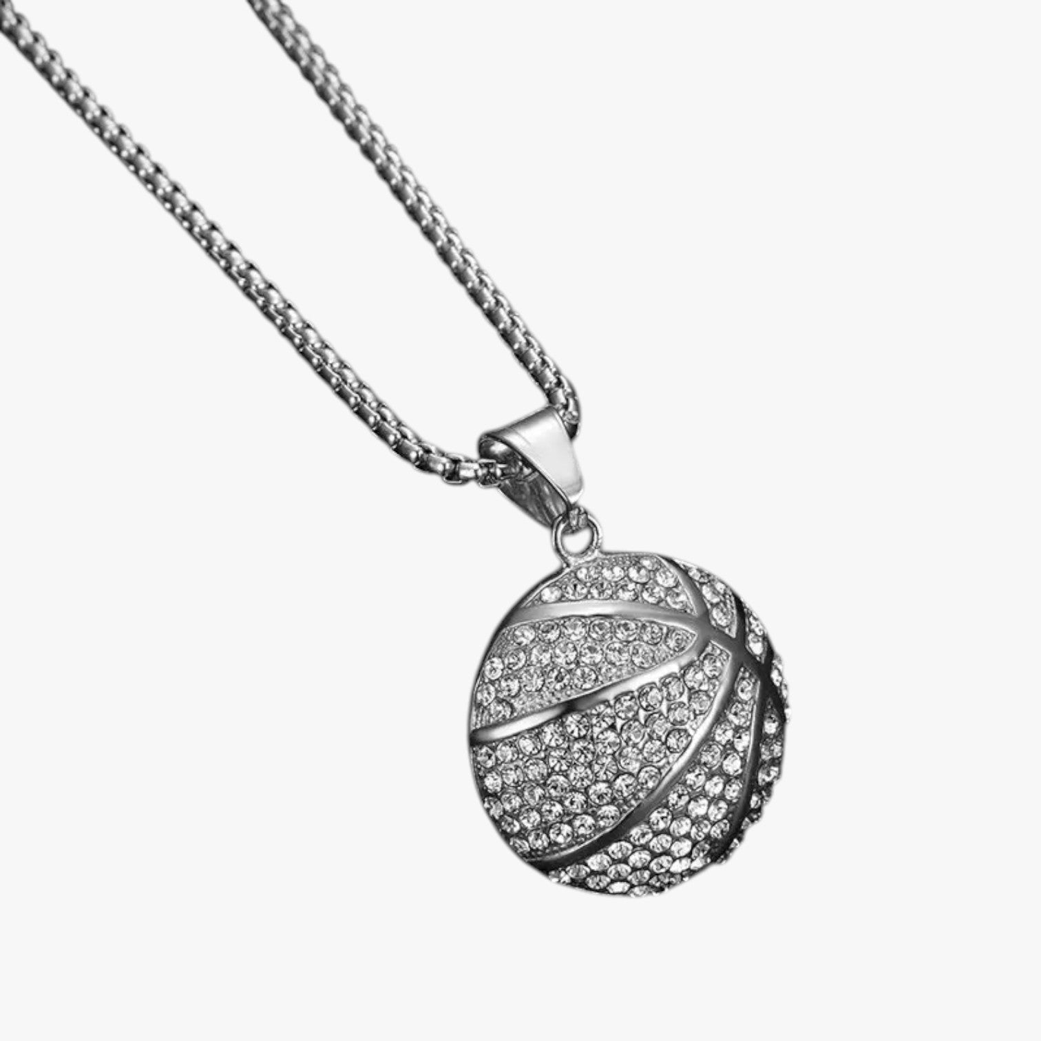 Kenji | Guldplads halskæde med basket hip hop design - Sølv Farve 68cm Guldfarve - other - {{ product_tags }