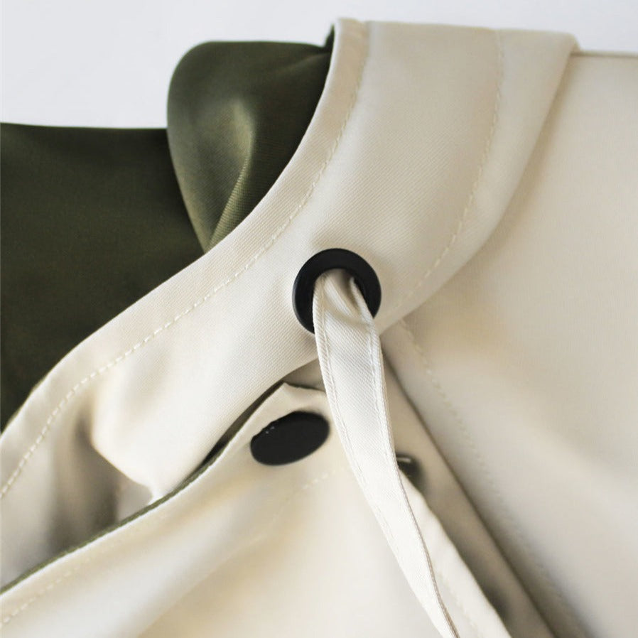 Aurora - Overdimensioneret patchwork capuchon kamin - - women's fashion - {{ product_tags }