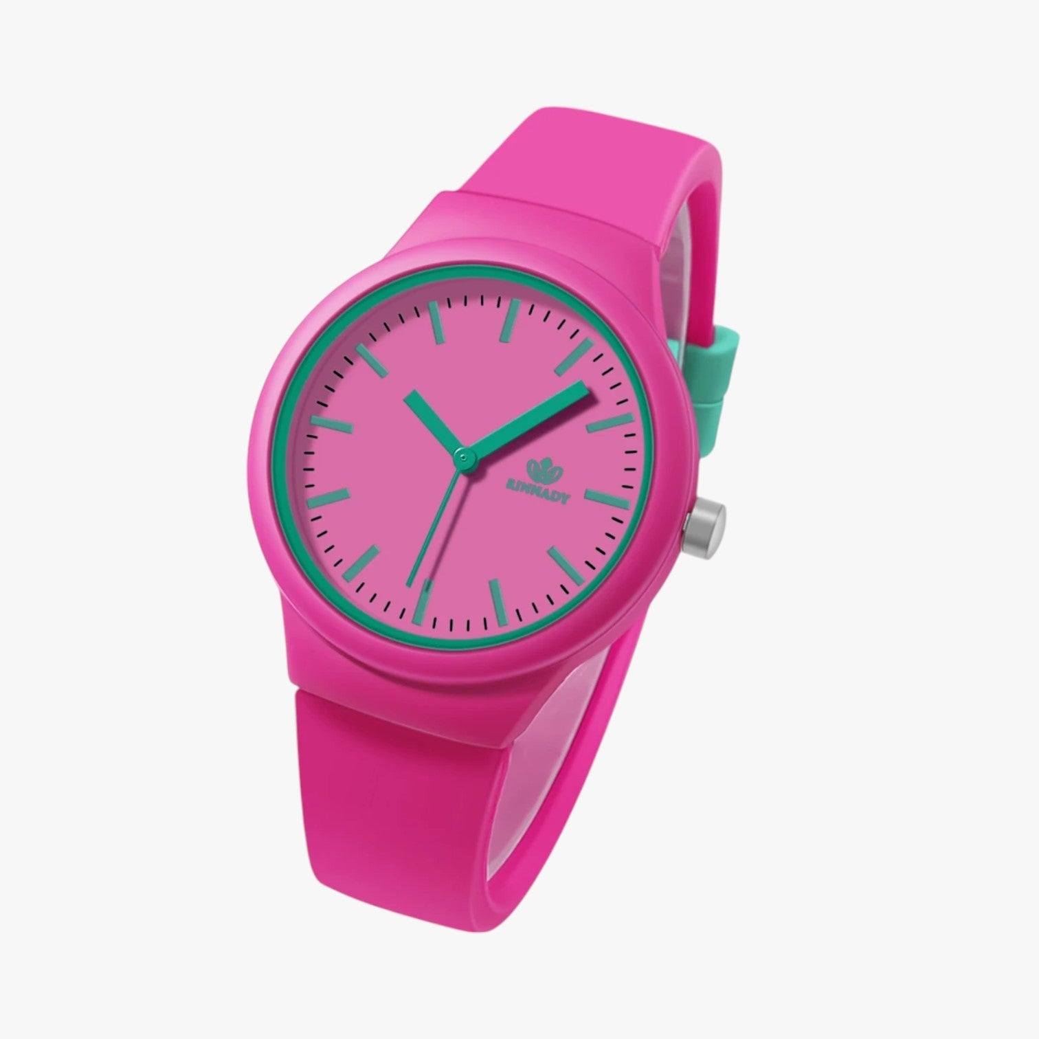 Maxence | Stilet og komfortabelt silikone dameur - Lyserød - watches - {{ product_tags }