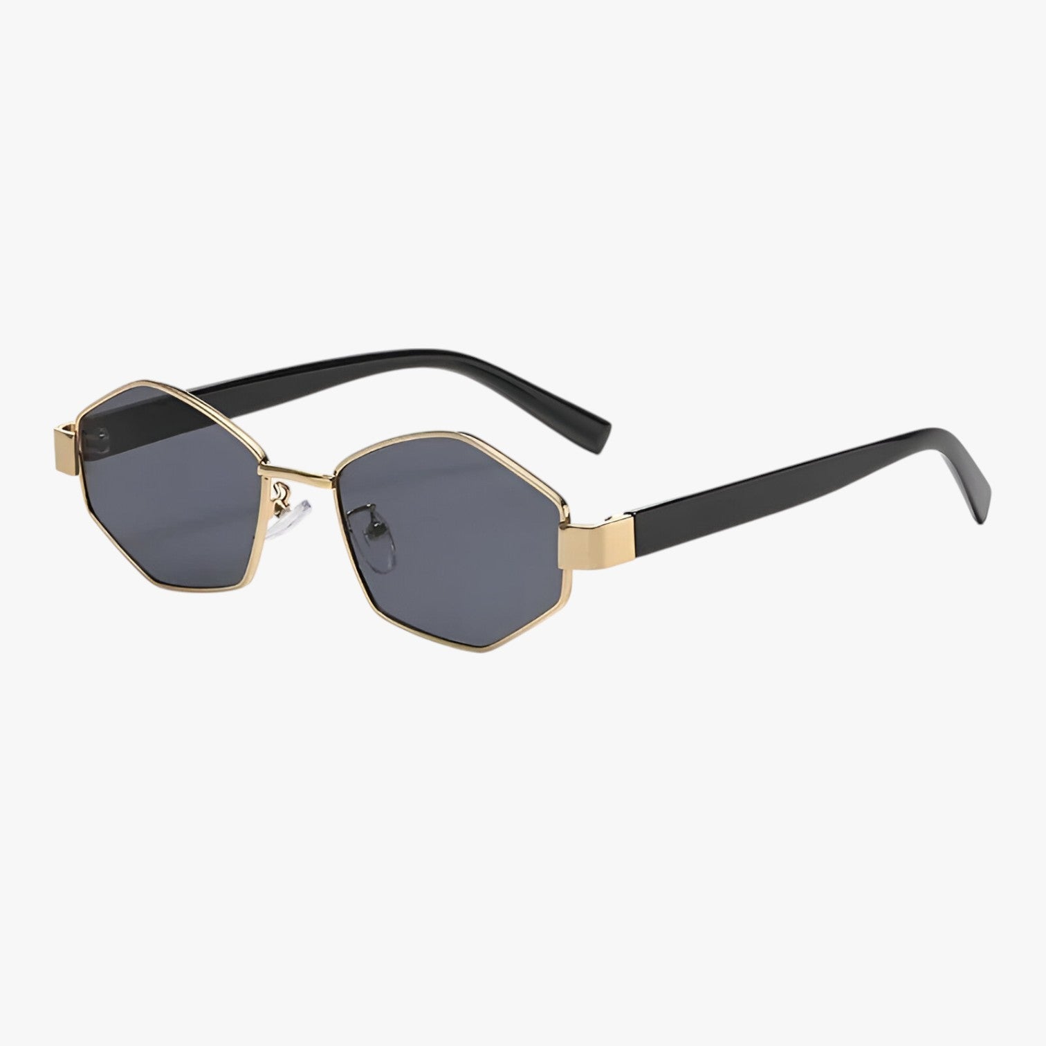 David | Polygonale Solbriller UV400 – Unisex Stil og Beskyttelse til Udendørs Sport - grå guld som på billedet - watches - {{ product_tags }