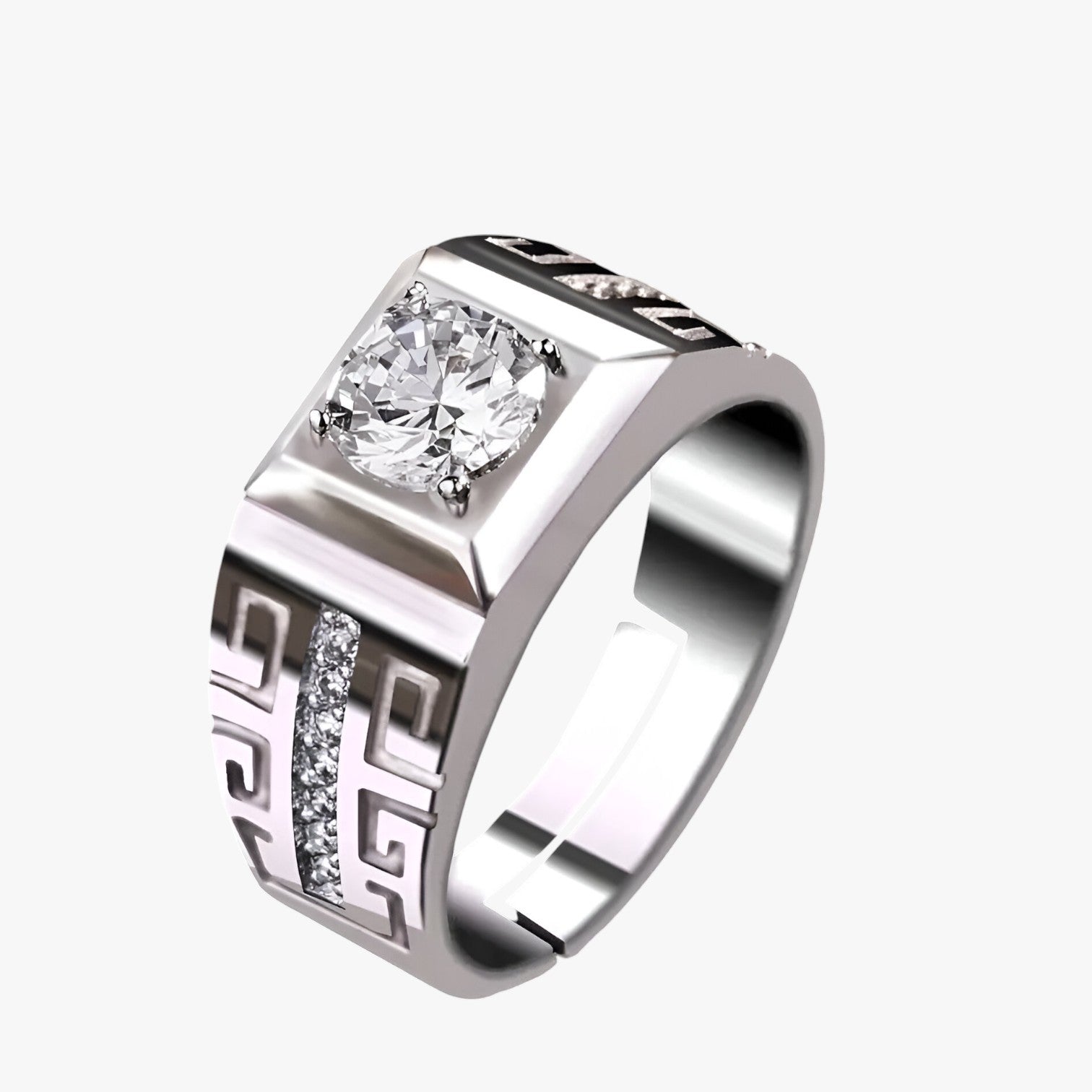 Reynan | Elegant Statement – Sølv ring med funklende krystaller - - women's fashion - {{ product_tags }