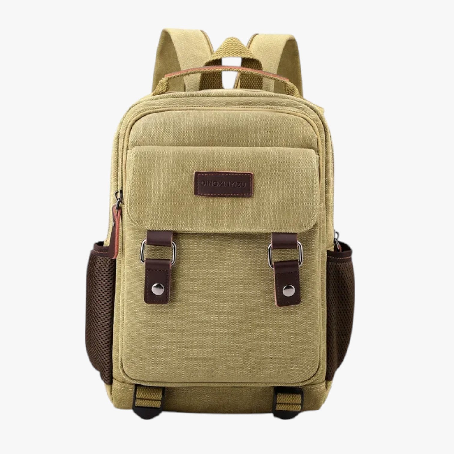 Ezrah | Mini Multi-purpose Canvas Bæretaske til Herre - Khaki - Ezrah | Mini Multi-purpose Canvas Bæretaske til Herre - €25 - {{ product_tags }
