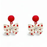 Bella| Pearl Earrings with a Cute Bow - Perfect for Weddings