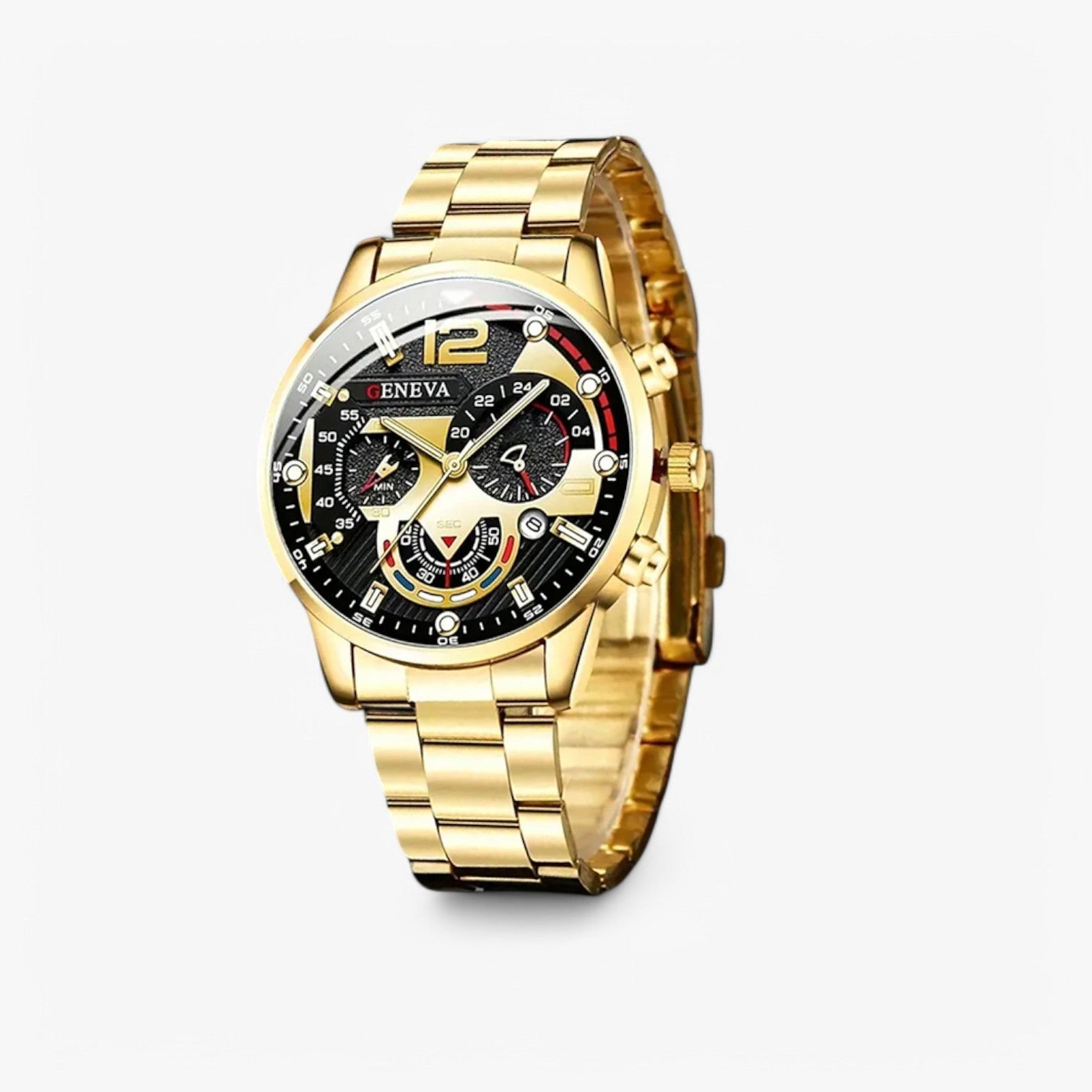 Andres | Strak & Luminous – Luxe Rustfrit Stål Herreur - - watches - {{ product_tags }