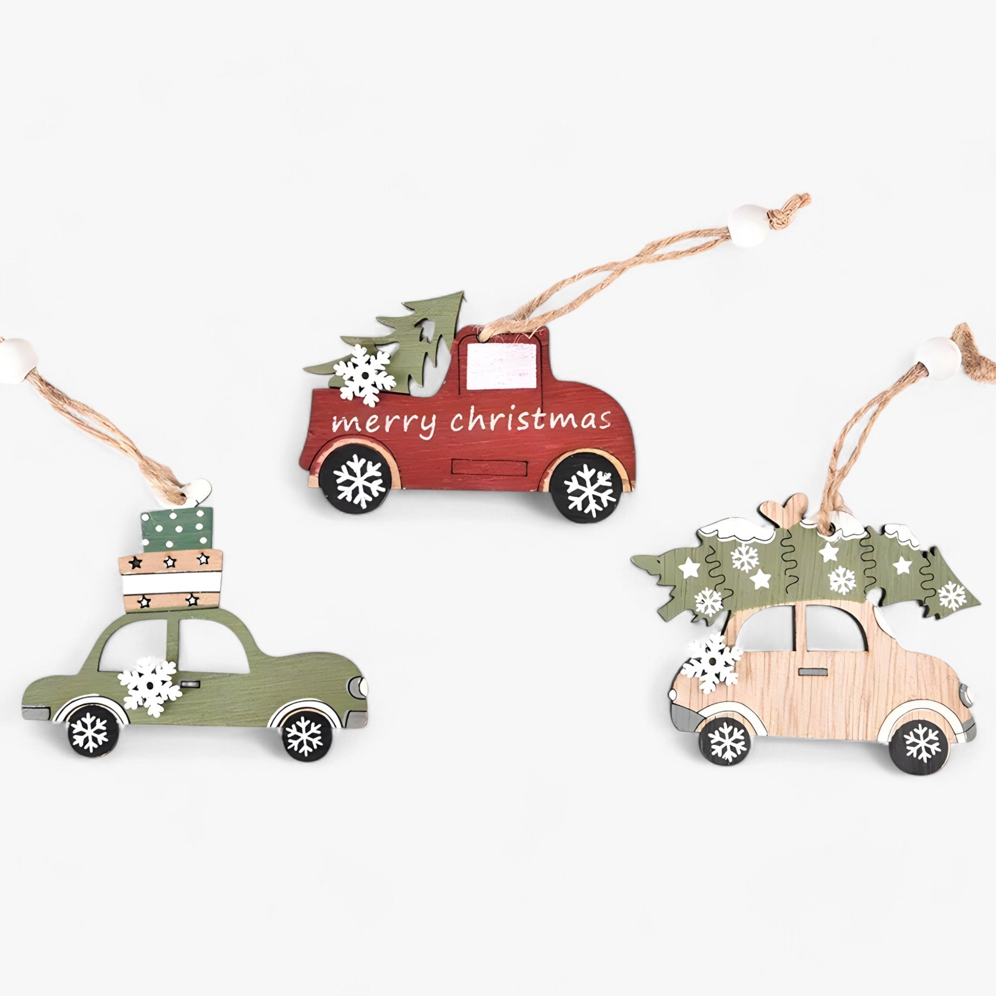 Finurlig | Julepynt af damptog i træ - - christmas - {{ product_tags }