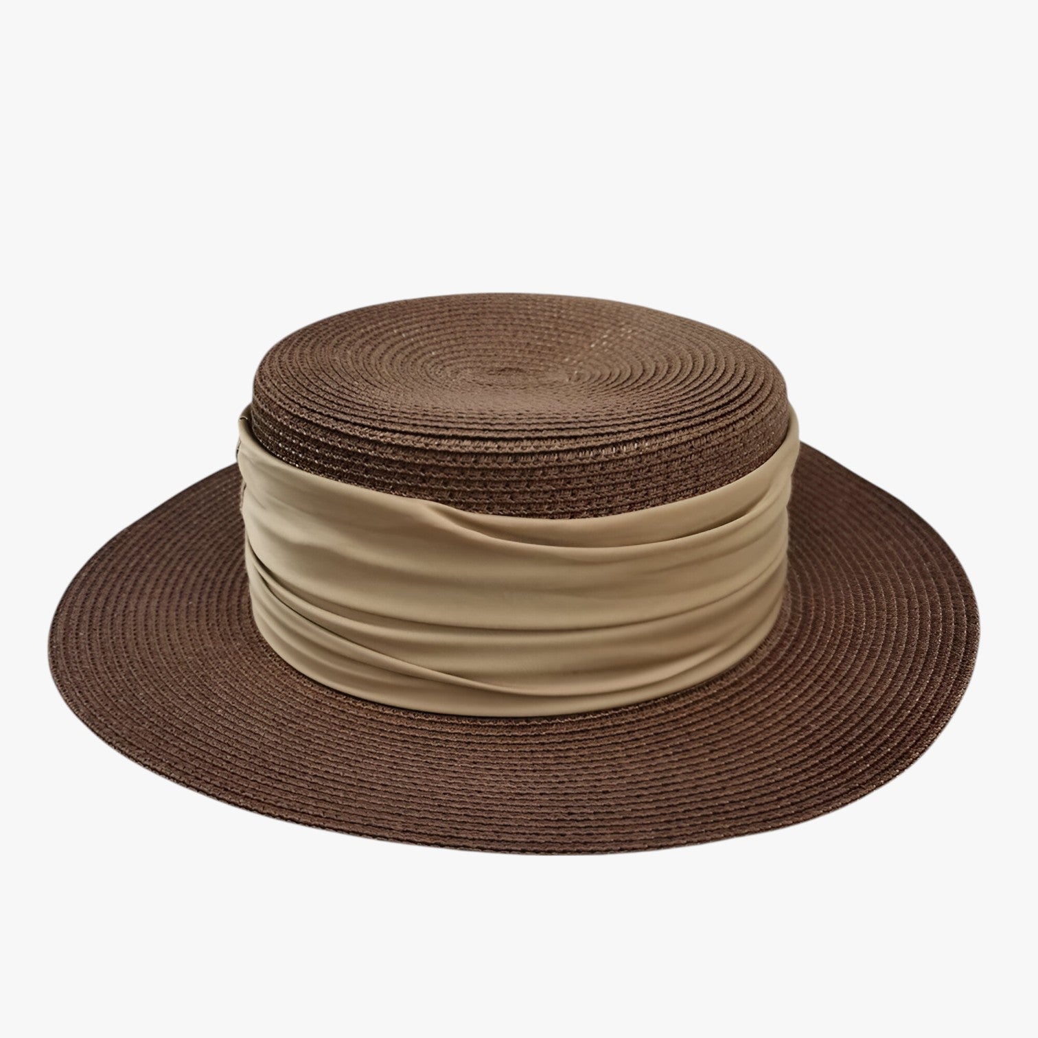 Gretchen | Chic & Sheltered: Sommer Fedora strandhat med bred skygge - Brun 54-58cm - women's fashion - {{ product_tags }