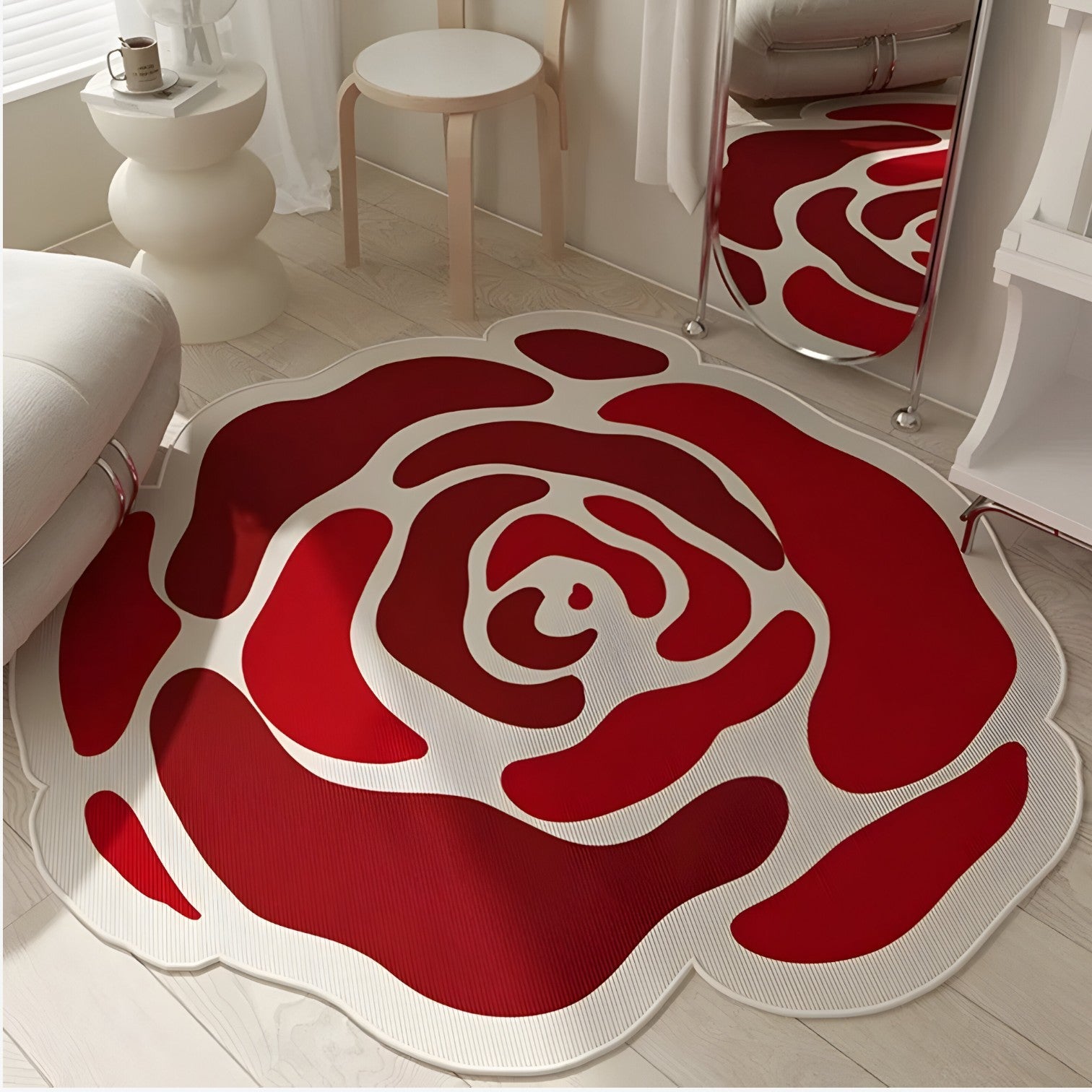 Frostine | Blomsterkrystal Gulvtæppe – Blødt, Stilfuldt & Antiskrid - - house & garden - {{ product_tags }