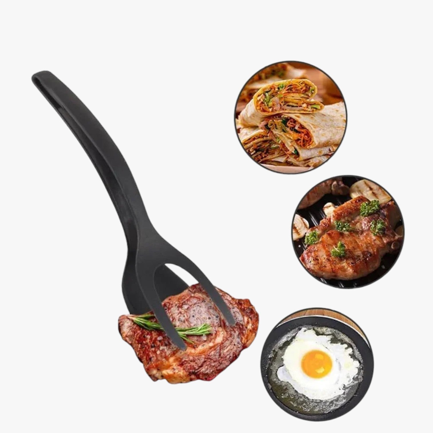 Carson | Silikone Spatula-tang 2-i-1 til æg og fisk - - house & garden - {{ product_tags }