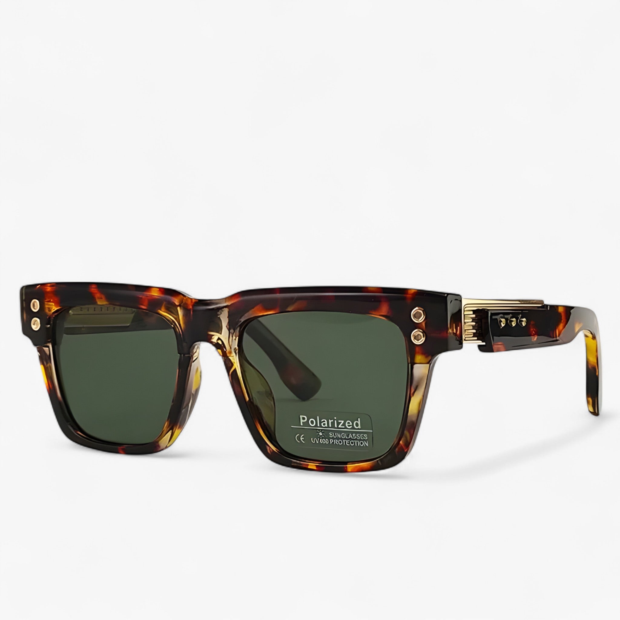 Damon | Steampunk gepolariseerde vierkante zonnebril - - watches - {{ product_tags }