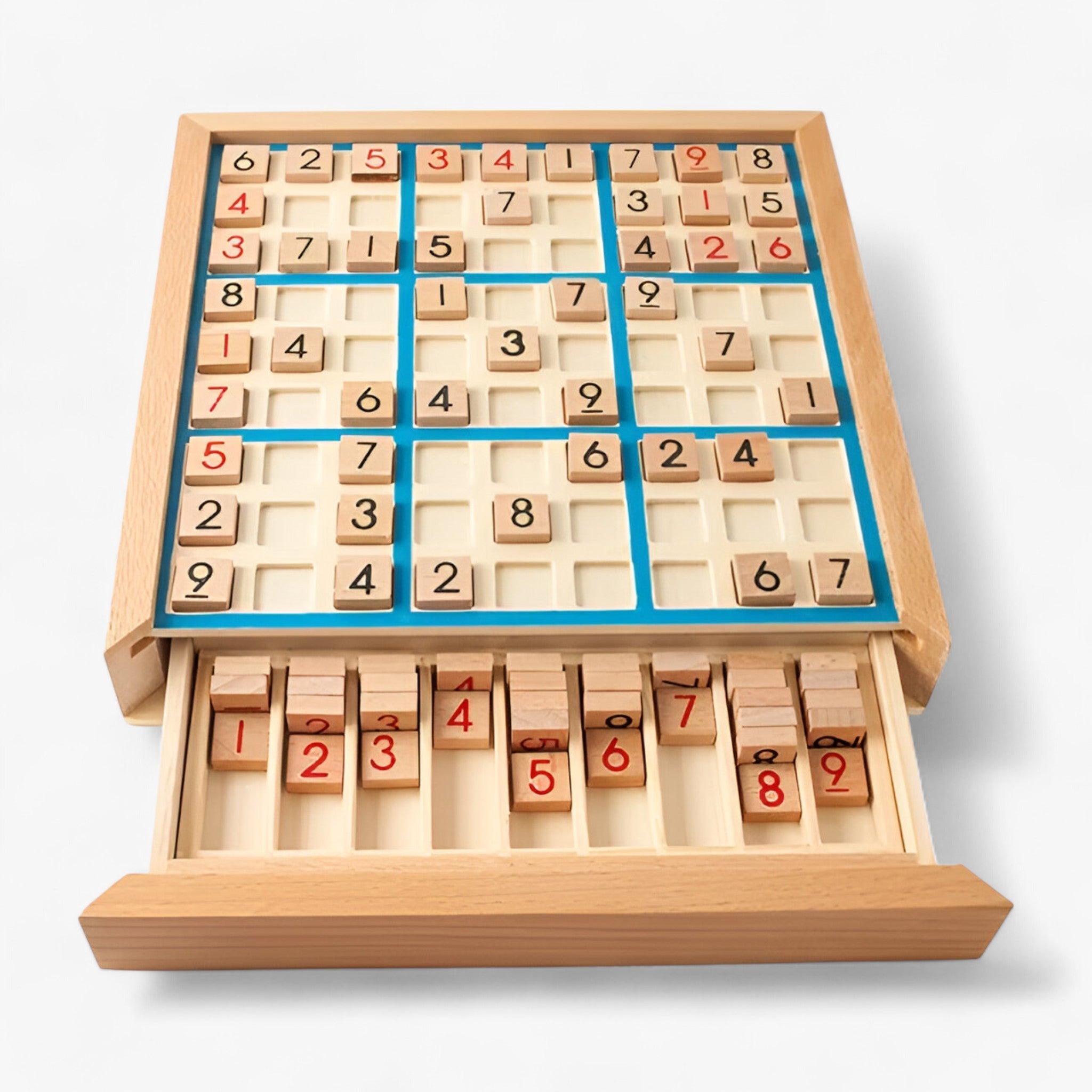 Daan | Sudoku-brætspil i træ med skuffe - - other - {{ product_tags }