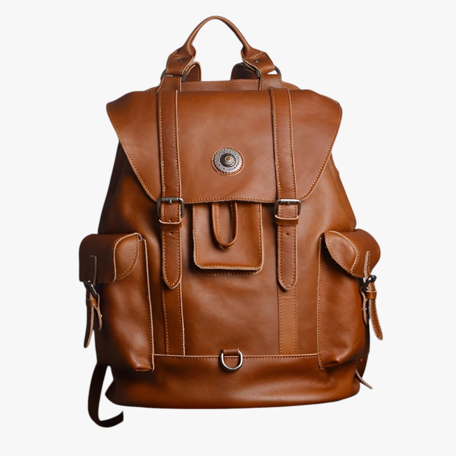 Freddie | Læder rejsetaske – Stilfuld, rummelig og vandtæt - Vintagebrun 15 tommer - bags - {{ product_tags }