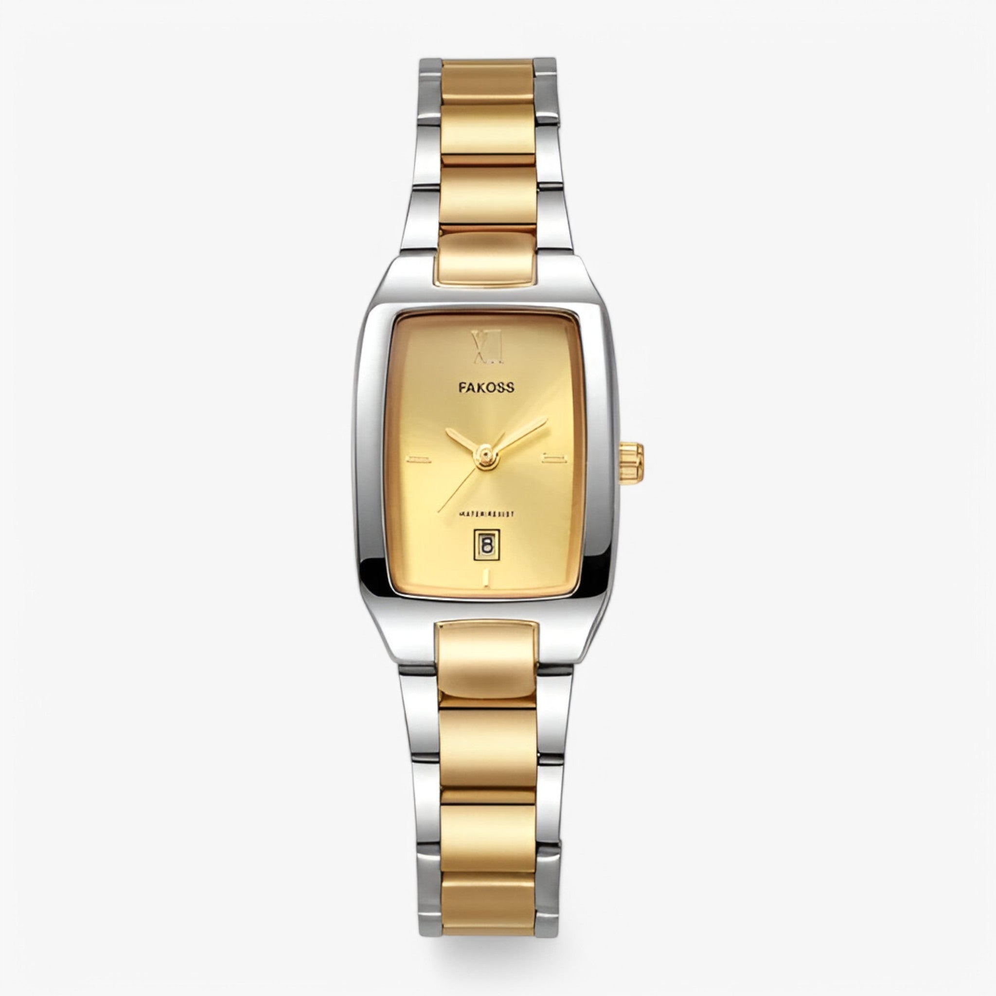 Ruth | Elegant dame quartz ur med firkantet urskive - guld hvidguld - Ruth | Elegant dame quartz ur med firkantet urskive- €25 - {{ product_tags }