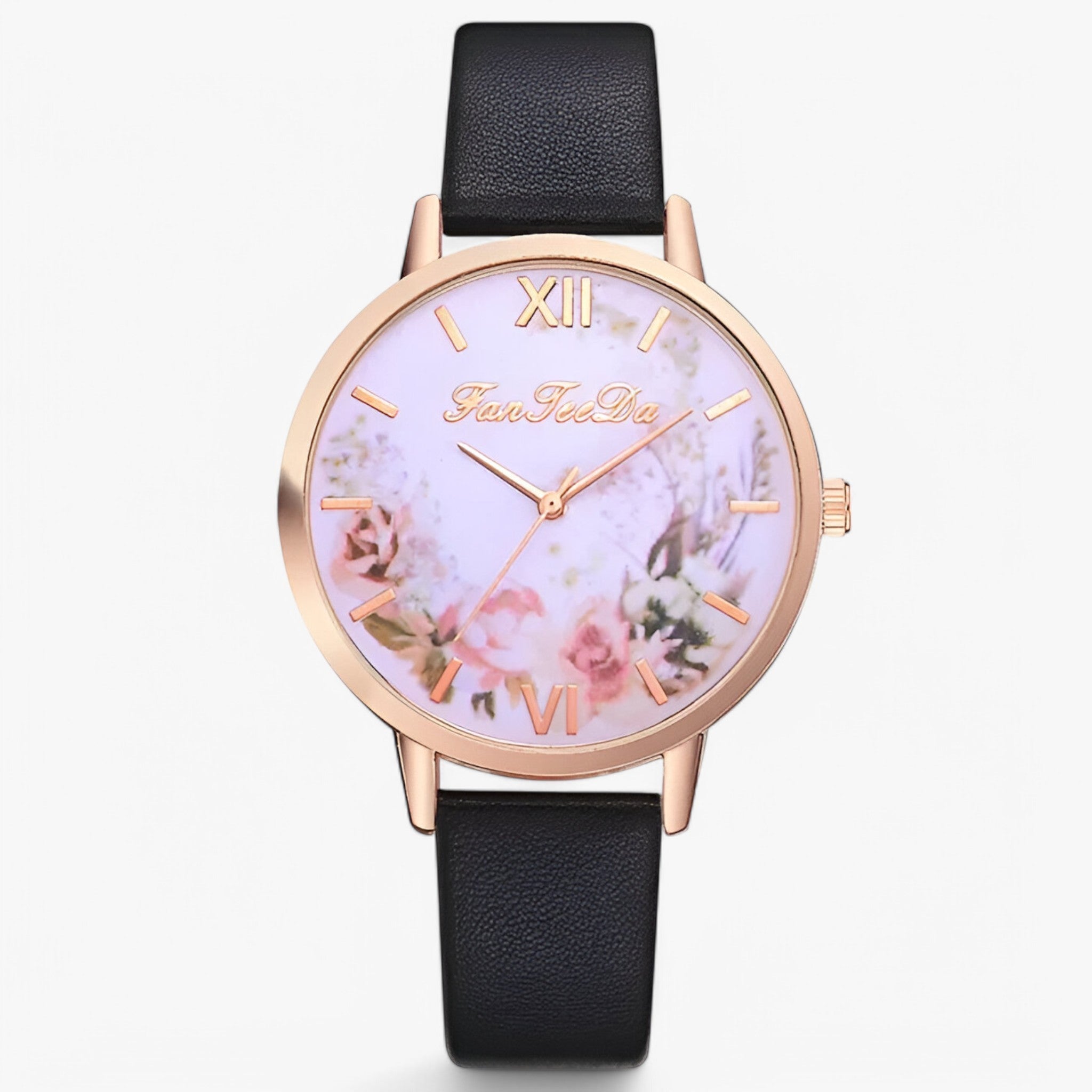 Ashley | Dameur med læderrem og enkelt, moderne design - - Ashley | Dameur med læderrem og enkelt, moderne design - €25 - {{ product_tags }