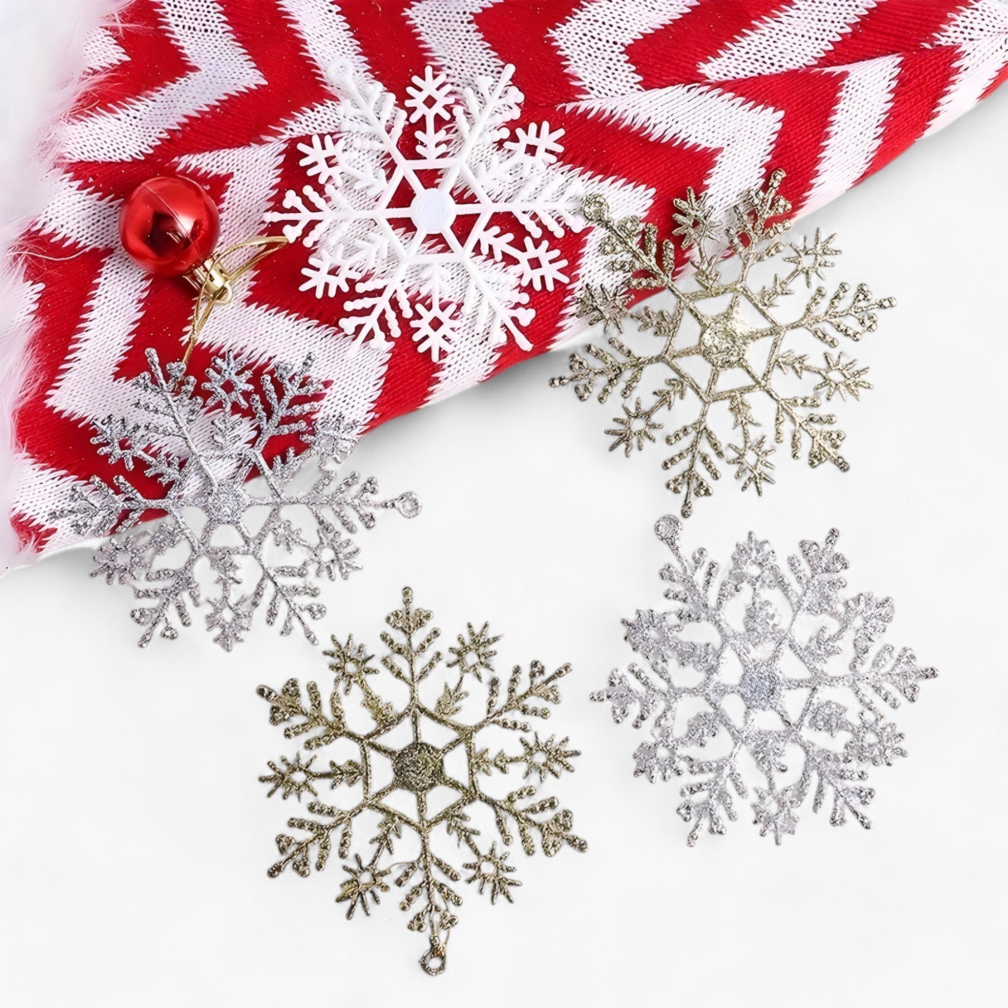 Snøfnug | Snøfnugsanhænger - Tilføj en glitrende accent til dit juletræ - - christmas - {{ product_tags }
