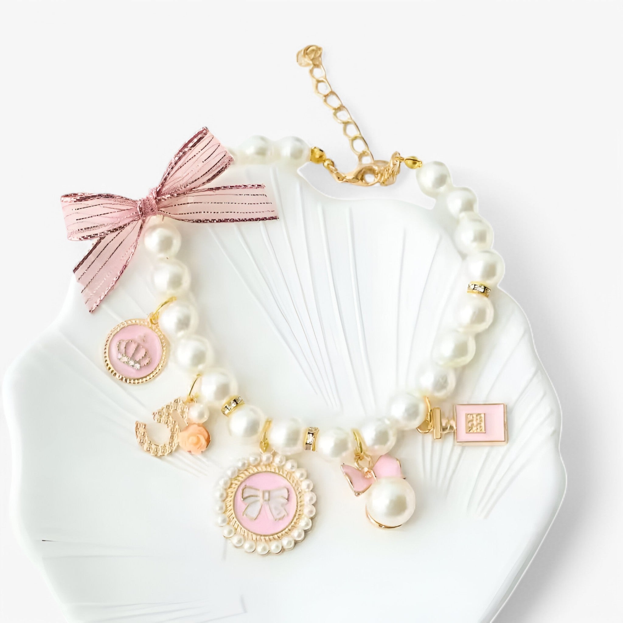 Bella | Luxe Perlekra til Huseinler med Strass - - other - {{ product_tags }