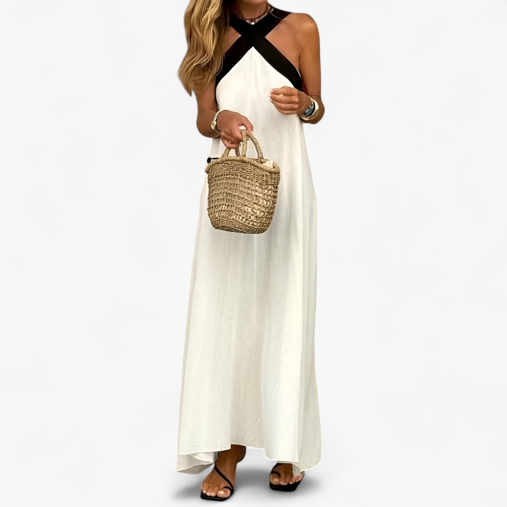 Klara | Halterkjole – Elegant og tidløs - - women's fashion - {{ product_tags }