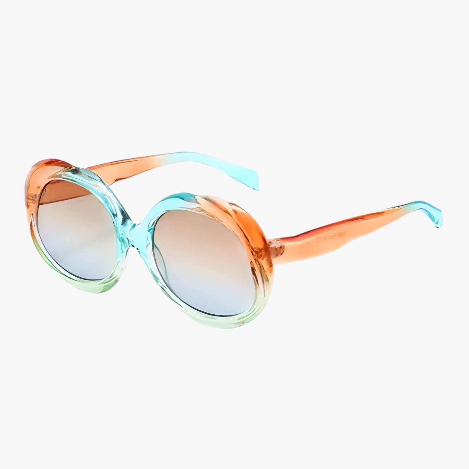 Moderne retrodesign Oval form med punket touch: perfekt til dem, der ønsker at skille sig ud. Passer til ethvert outfit Unisex stil, der fremhæver både afslappede og elegante looks. - blå grøn - other - {{ product_tags }