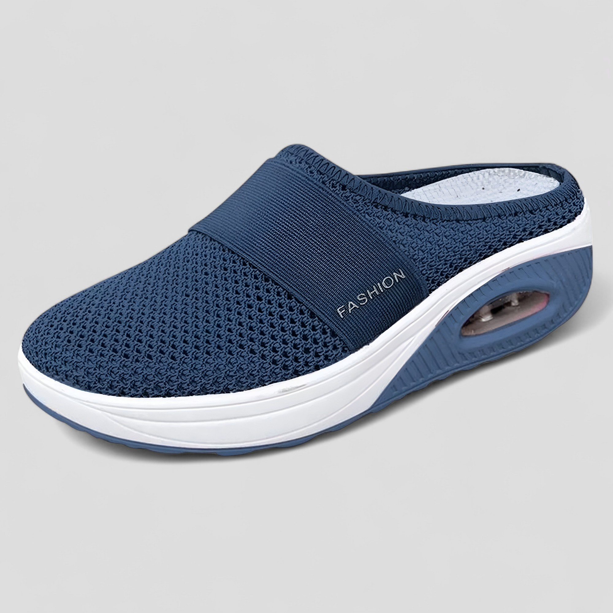 AeroFlex | Mesh Slip-On Platform Paryk med luftpolstersål - Marineblå - AeroFlex | Mesh Slip-On Platform Paryk med luftpolstersål - €25 - {{ product_tags }
