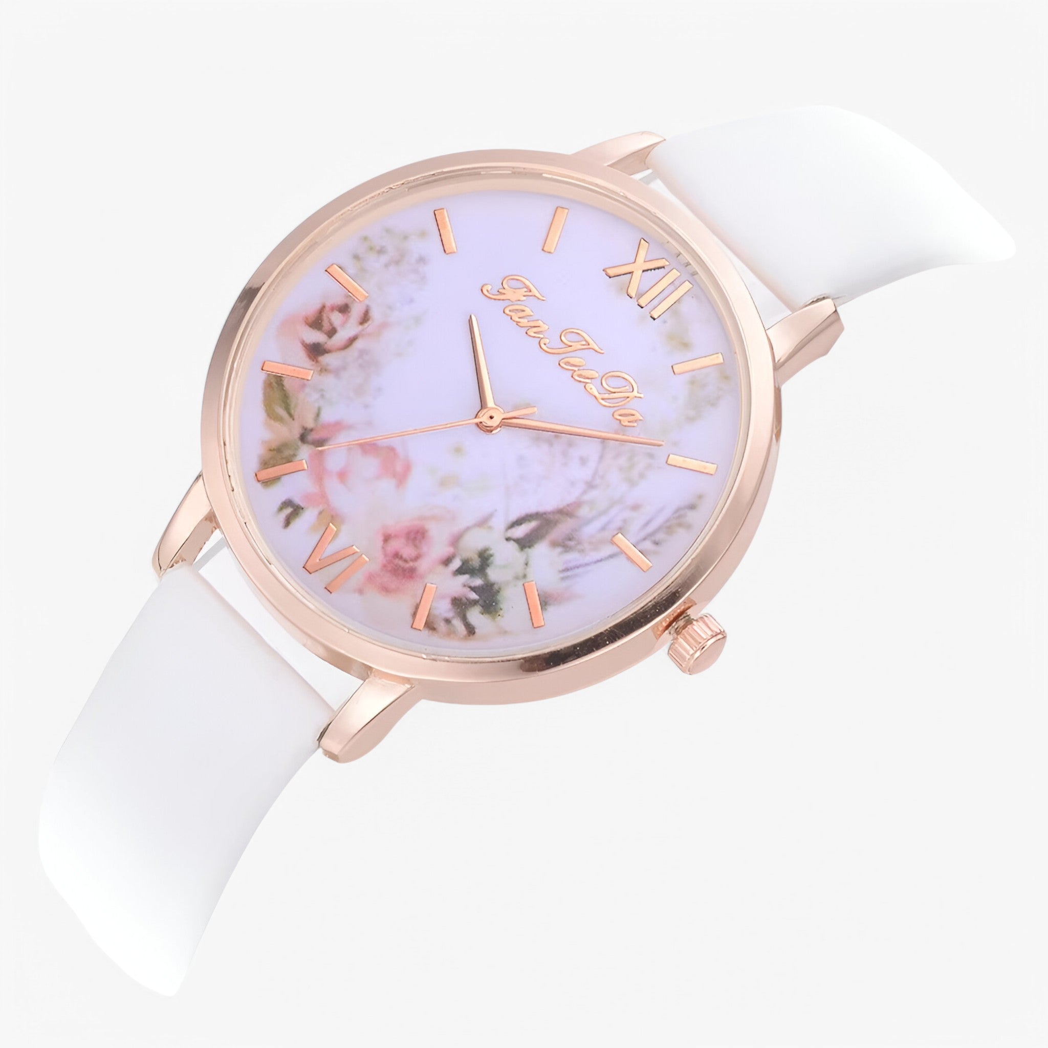 Ashley | Dameur med læderrem og enkelt, moderne design - - Ashley | Dameur med læderrem og enkelt, moderne design - €25 - {{ product_tags }