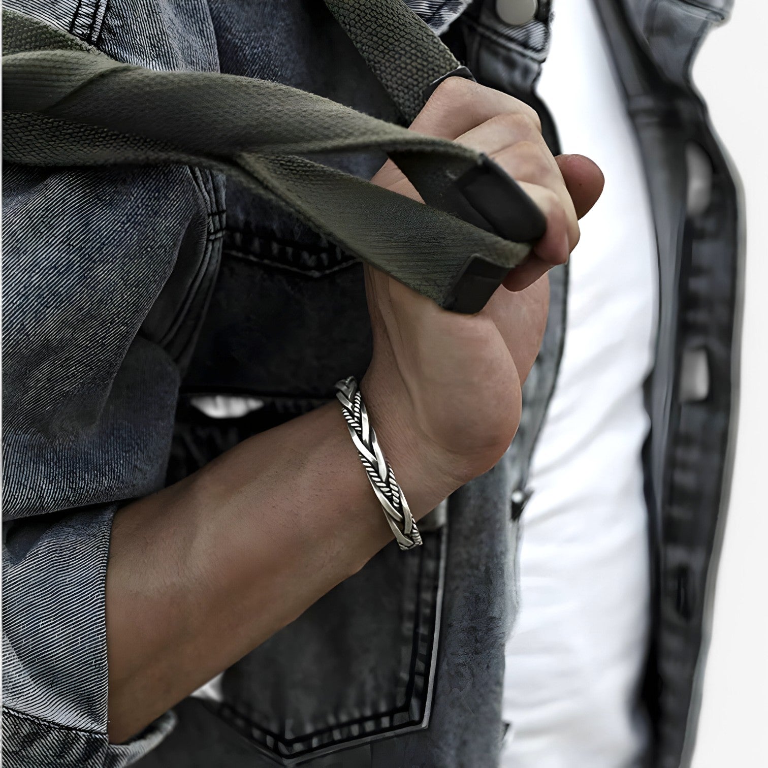 Leandro Sterling Sølv Armbånd - Cool, Tidløst og Håndlavet - - Bracelets - {{ product_tags }