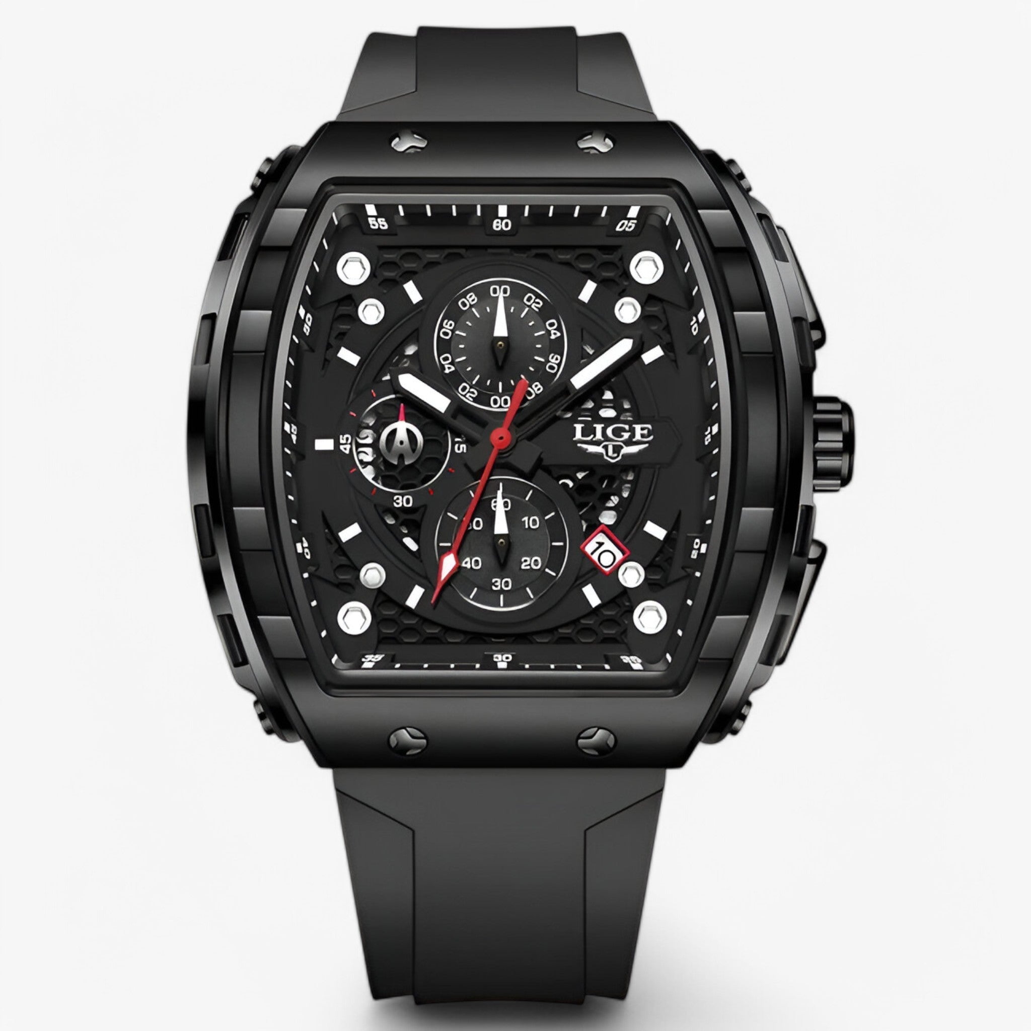 Lev | Luksus silikone sportsur - Helt sort - watches - {{ product_tags }