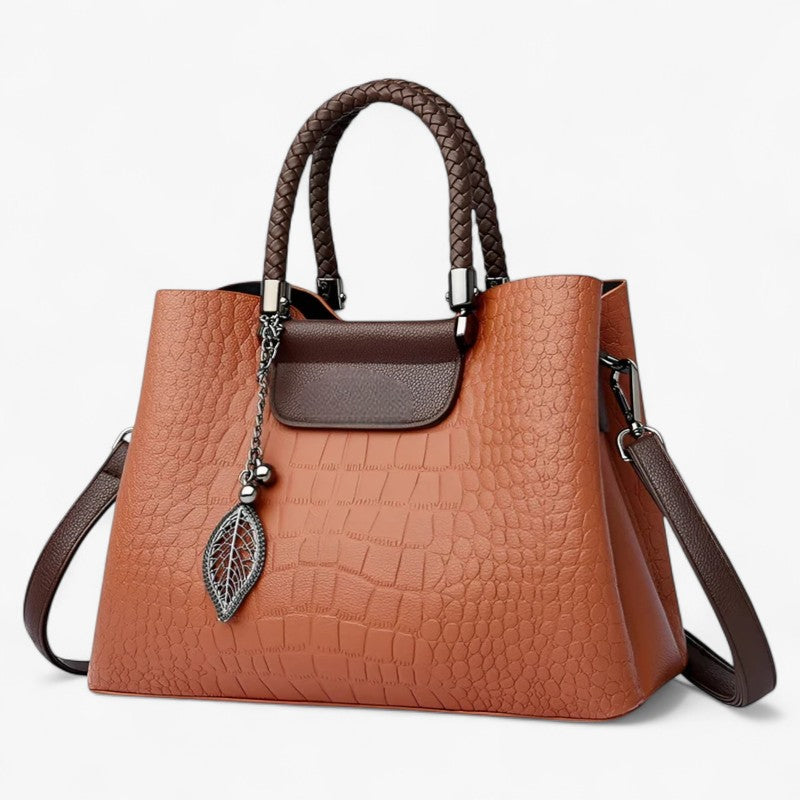 Margaret | Skuldertaske og crossbody taske i blødt læder - Brun - bags - {{ product_tags }