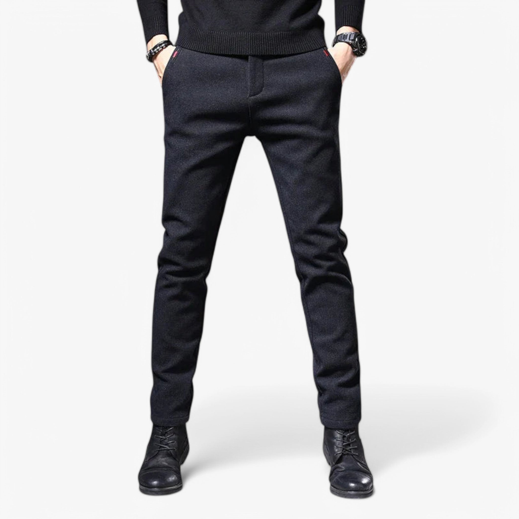 Christian | Casual Bukser - Sort - men's fashion - {{ product_tags }