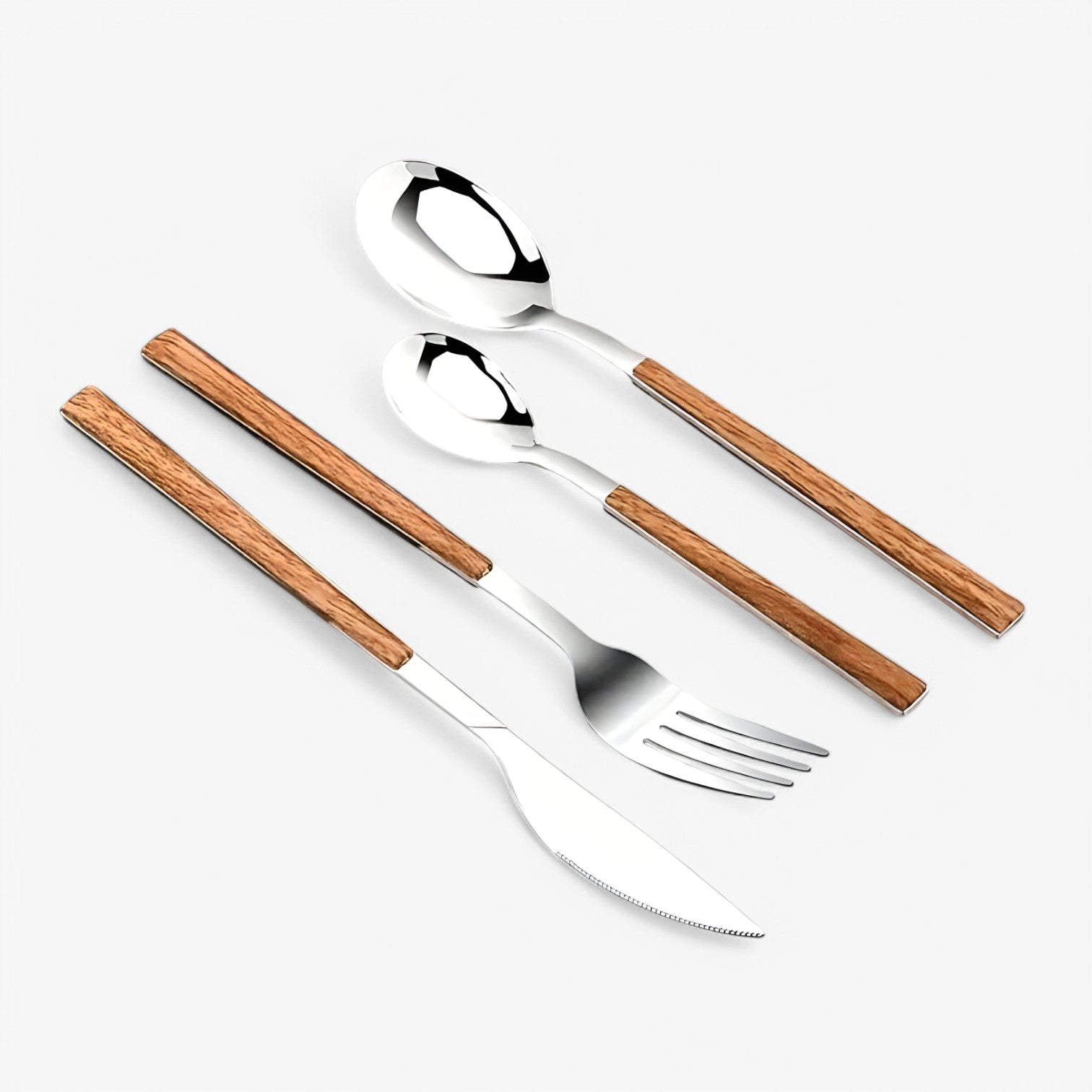 Minette | 12-delt bestiksæt – Træhåndtag, opvaskemaskine-sikker - - house & garden - {{ product_tags }